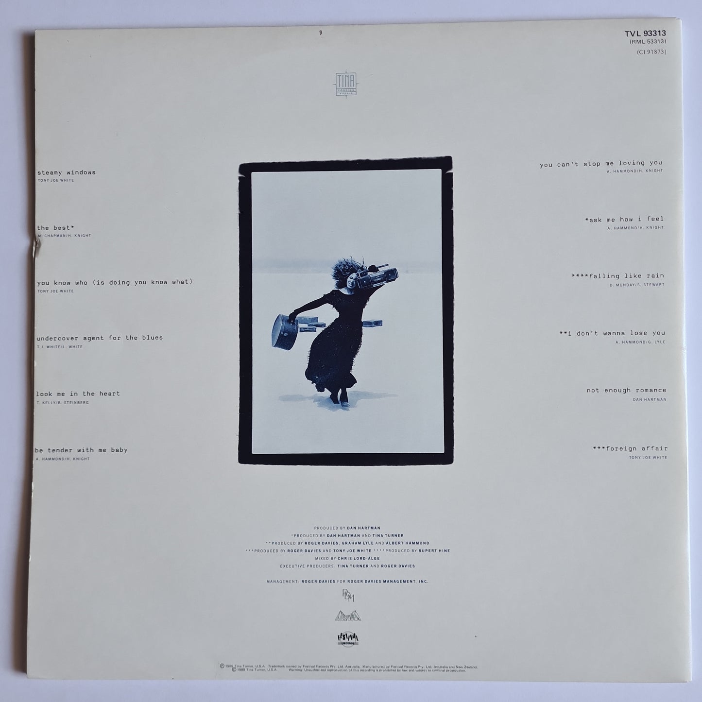 Tina Turner – Foreign Affair - 1989 (Gatefold) - Vinyl Record LP