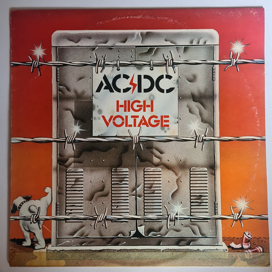 AC/DC – High Voltage - 1975 (1977 Second Australian Pressing- Blue Label) - Vinyl Record LP