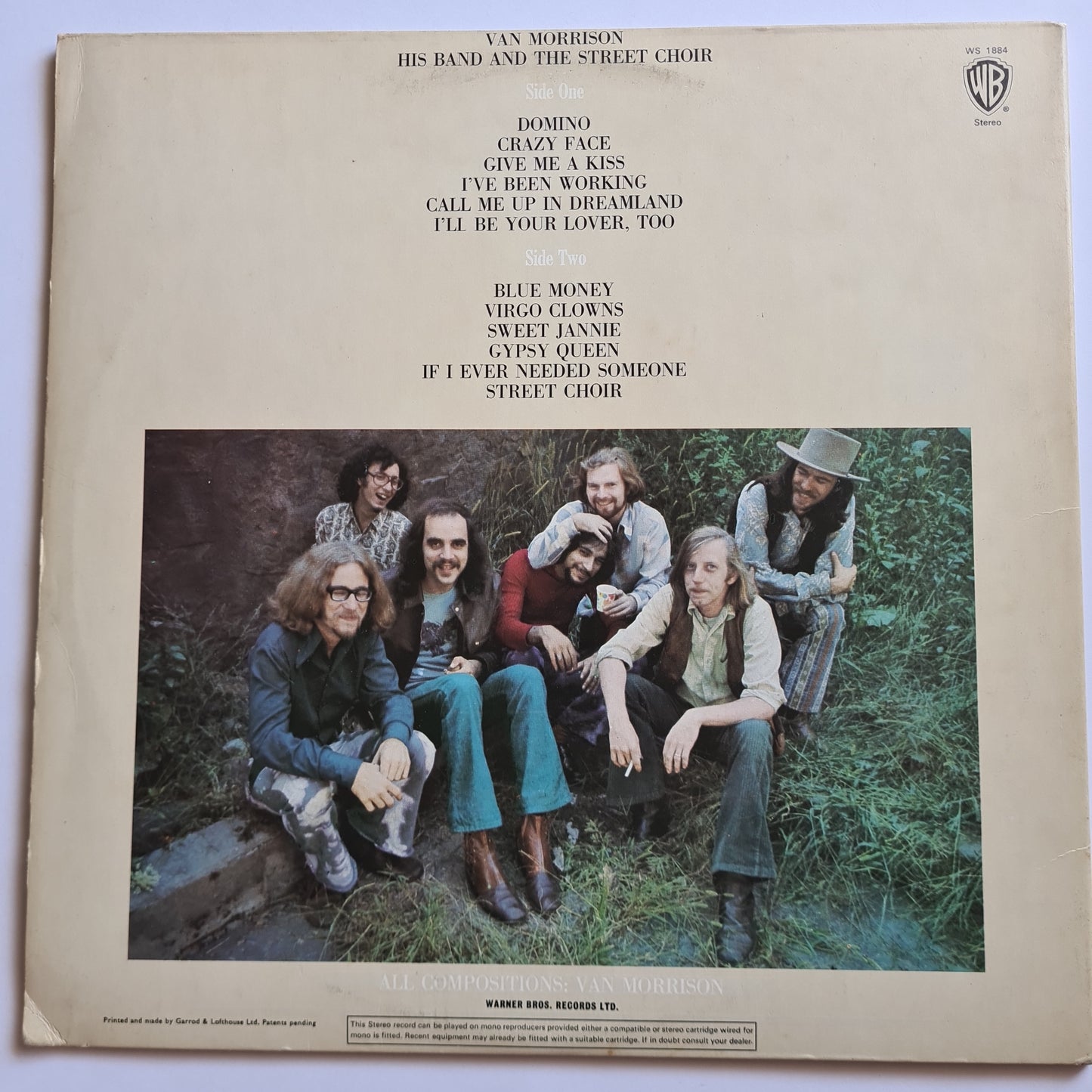Van Morrison –  His Band And The Street Choir - 1970 (U.S Gatefold Pressing) - Vinyl Record LP