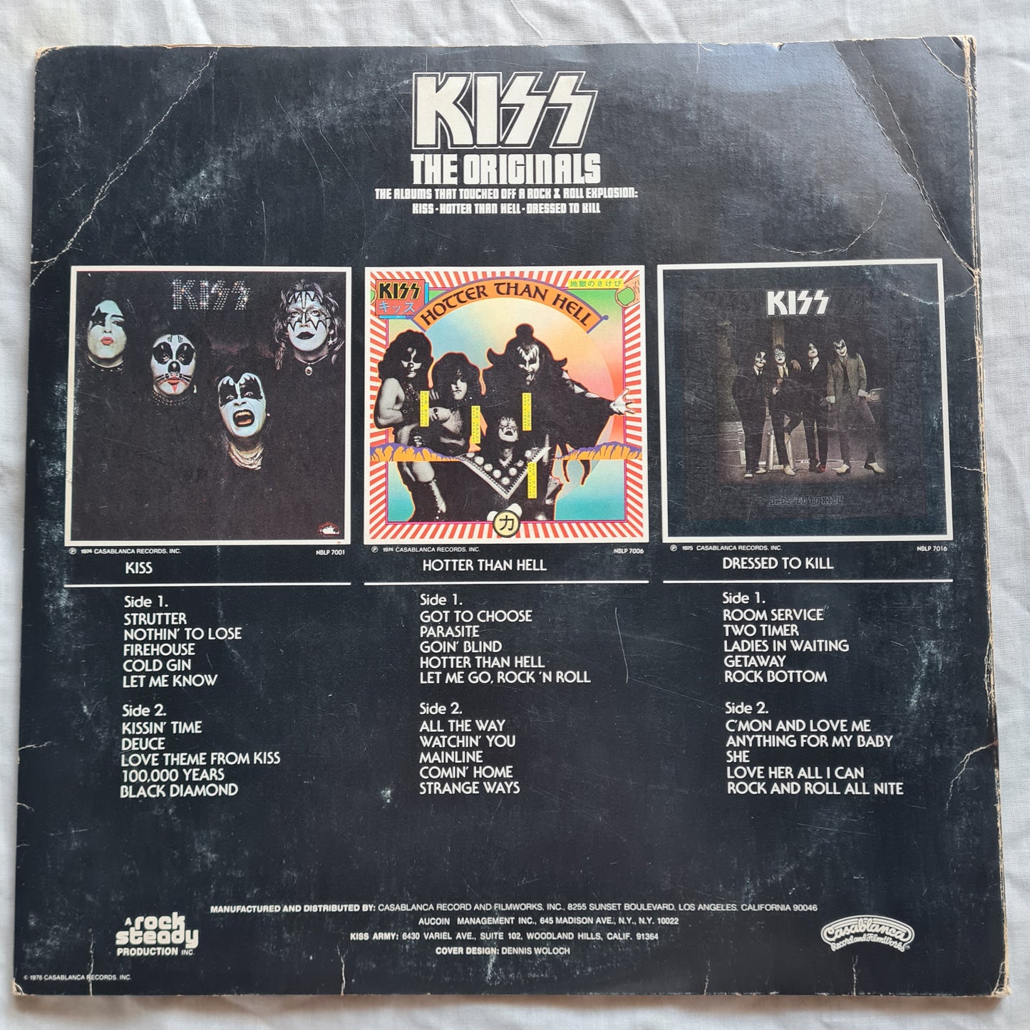 KISS – The Originals - 1976 (3LP USA 2nd Pressing) First 3 KISS Albums - Vinyl Record 3LP