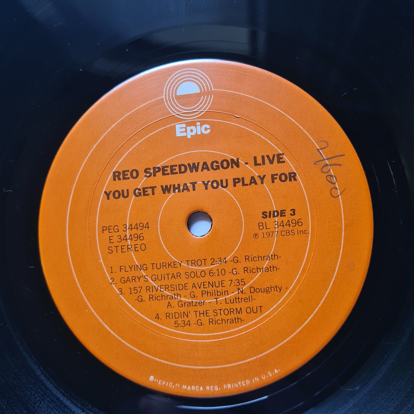 REO Speedwagon – You Get What You Play For (2LP Live Album) - 1977 (USA Pressing) -Vinyl Record LP