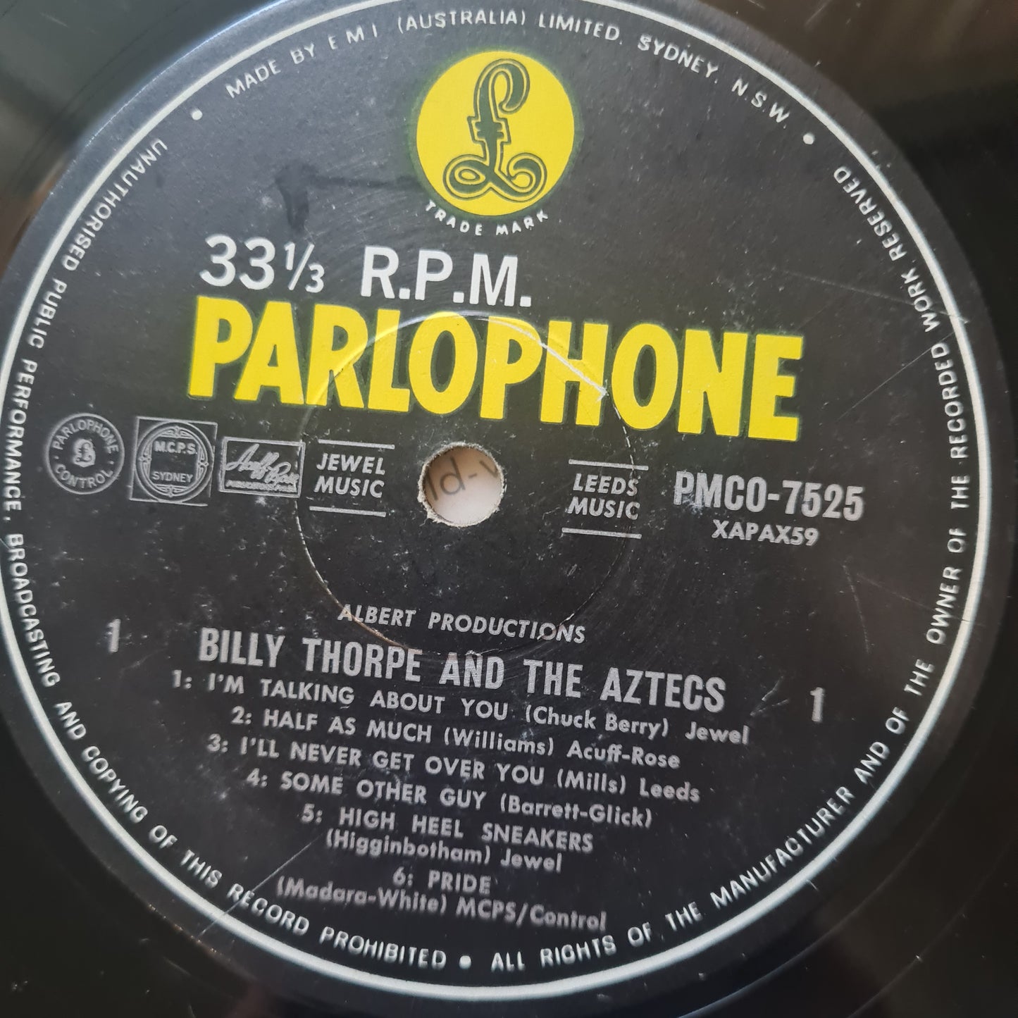 Billy Thorpe & The Aztecs – Billy Thorpe & The Aztecs - 1965 (MONO PRESSING) - Vinyl Record LP
