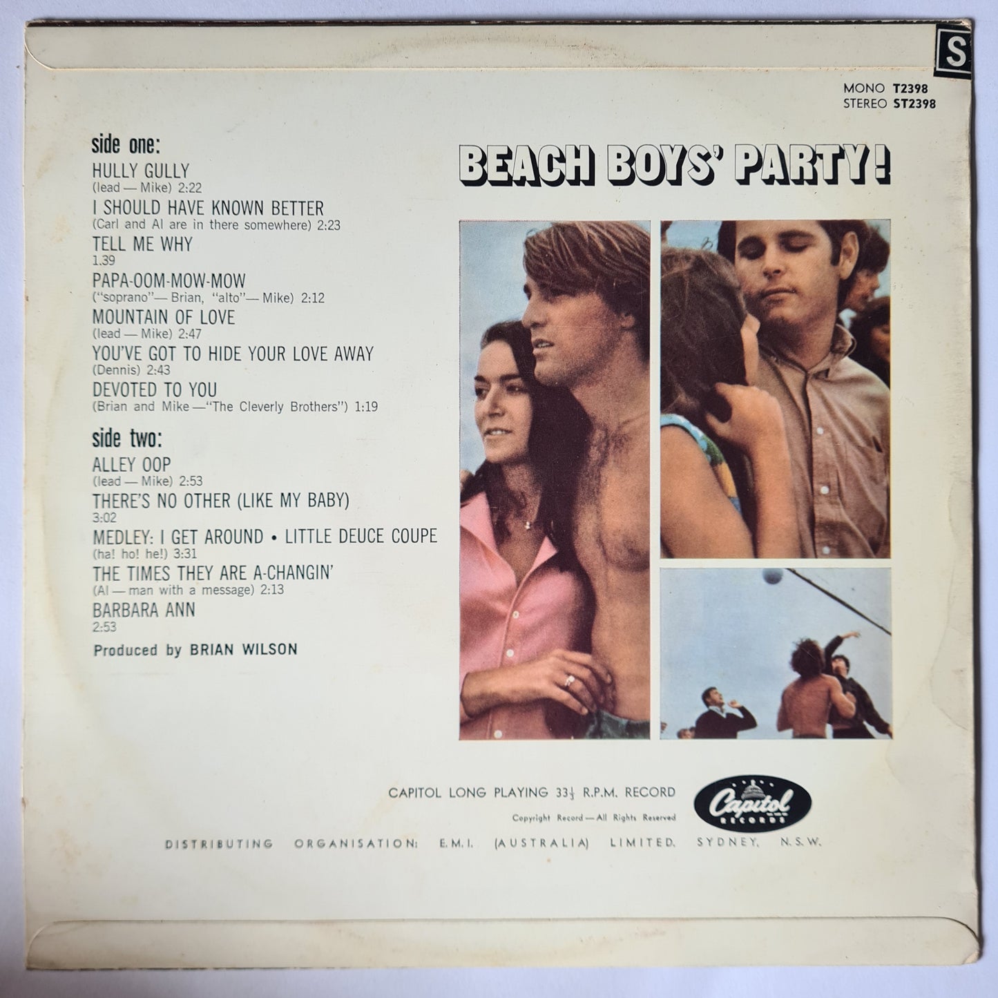 The Beach Boys – Beach Boys Party - 1965 (Australian Pressing) - Vinyl Record LP