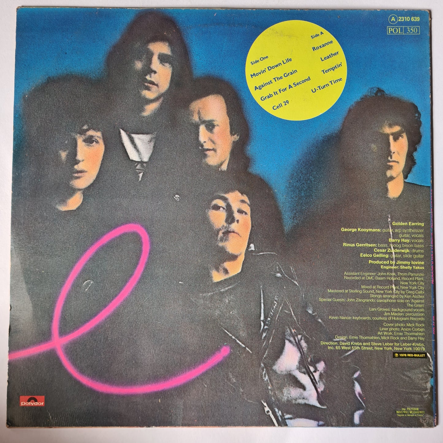 Golden Earring – Grab It For A Second - 1978 - Vinyl Record LP