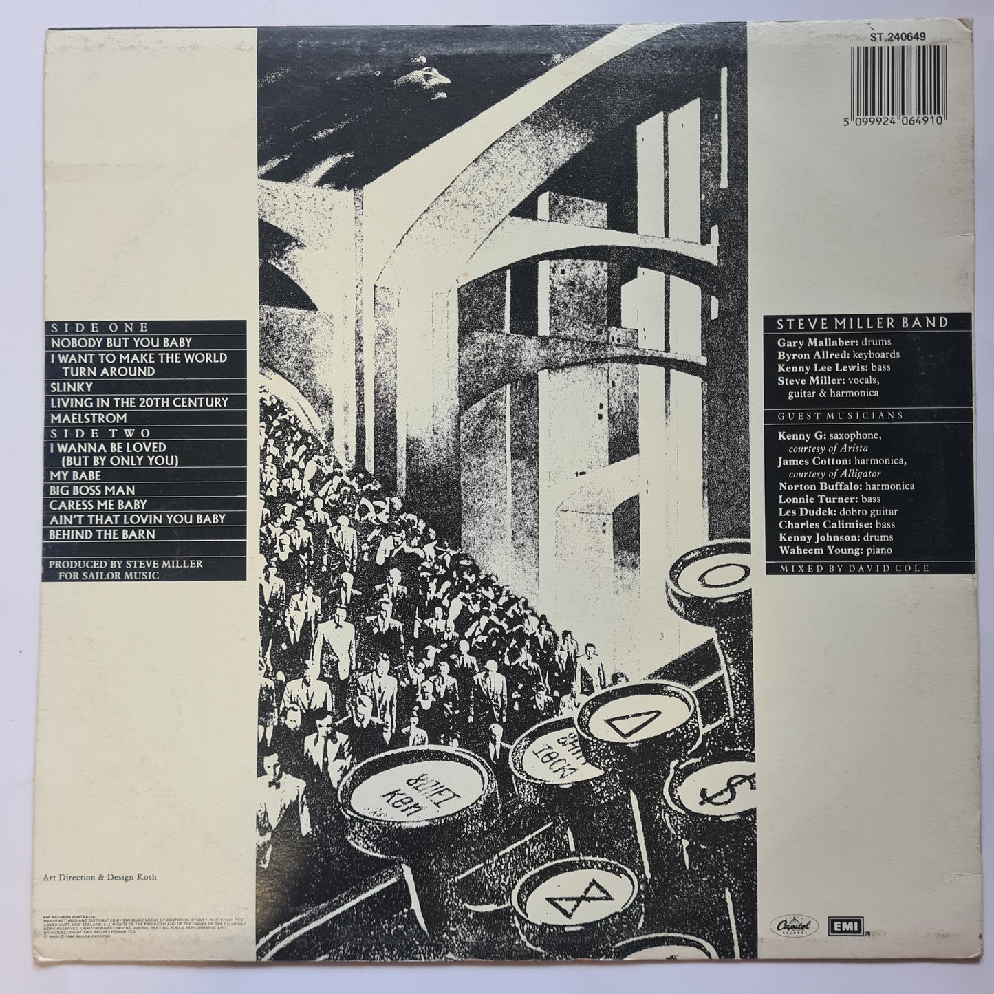 Steve Miller Band – Living In The 20th Century - 1986 - Vinyl Record LP