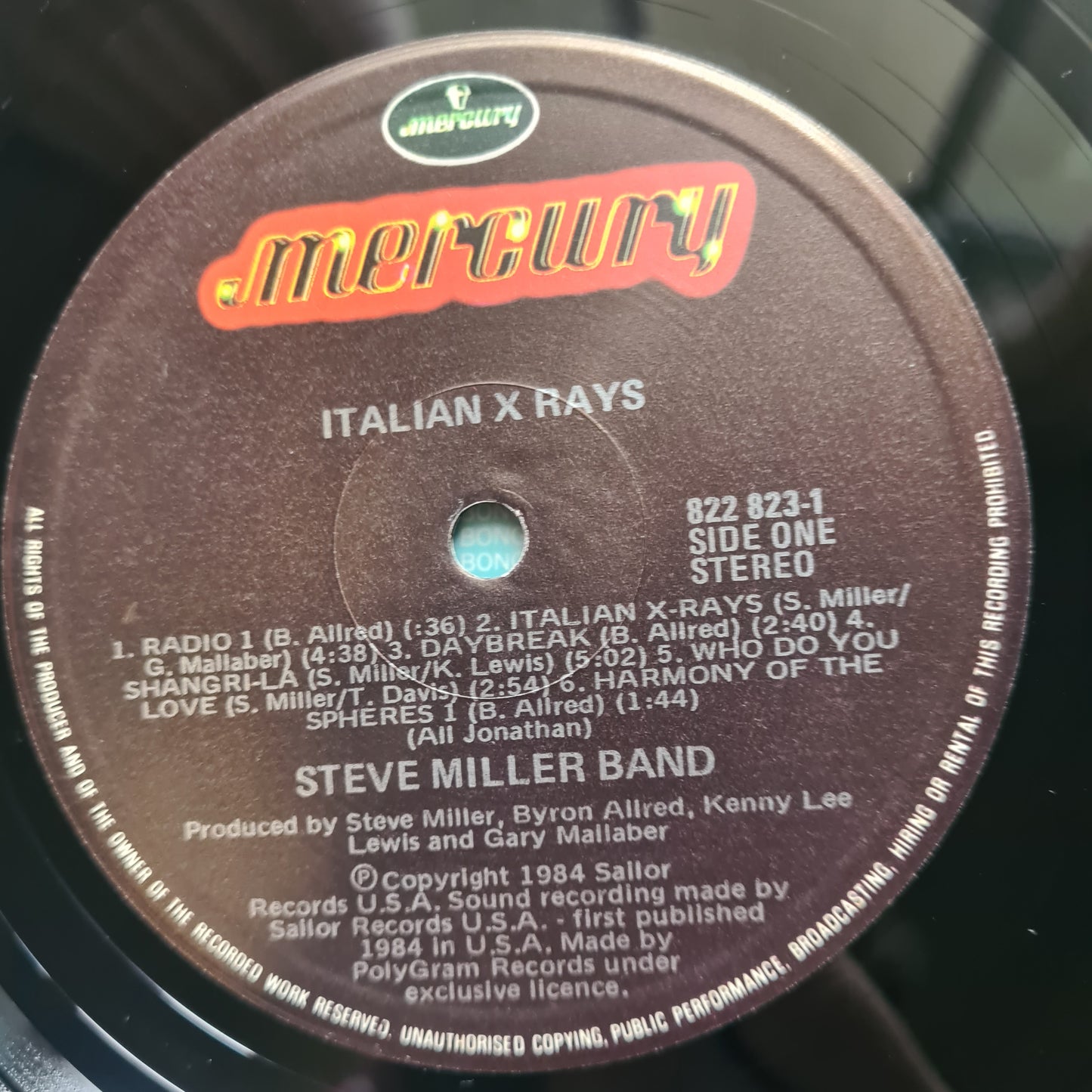 Steve Miller Band – Italian X Rays - 1984 - Vinyl Record LP