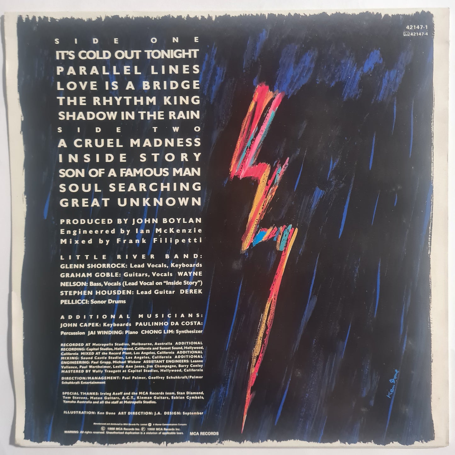 Little River Band - Monsoon - 1988 - Vinyl Record LP
