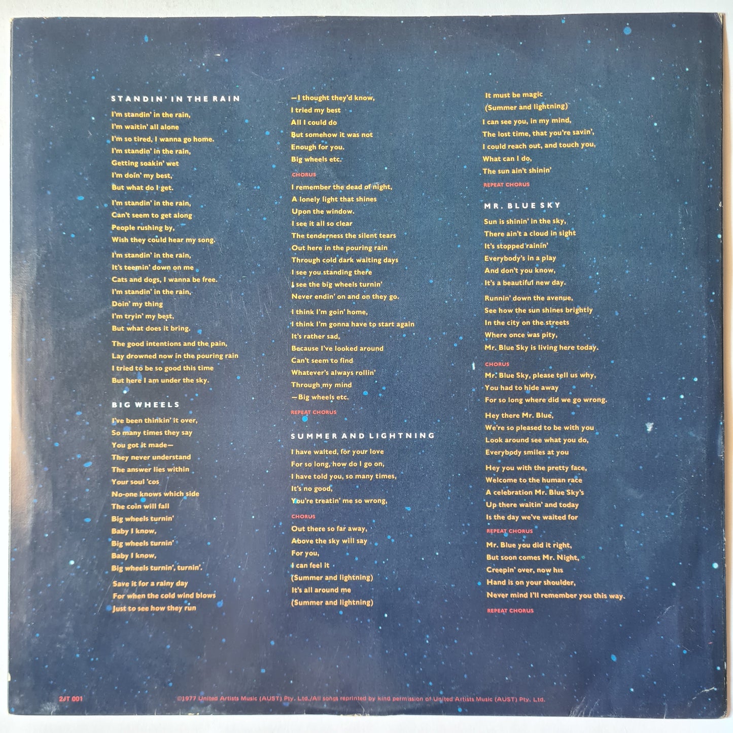 ELO – Out Of The Blue - 1977 (Gatefold) with poster) - Vinyl Record 2LP