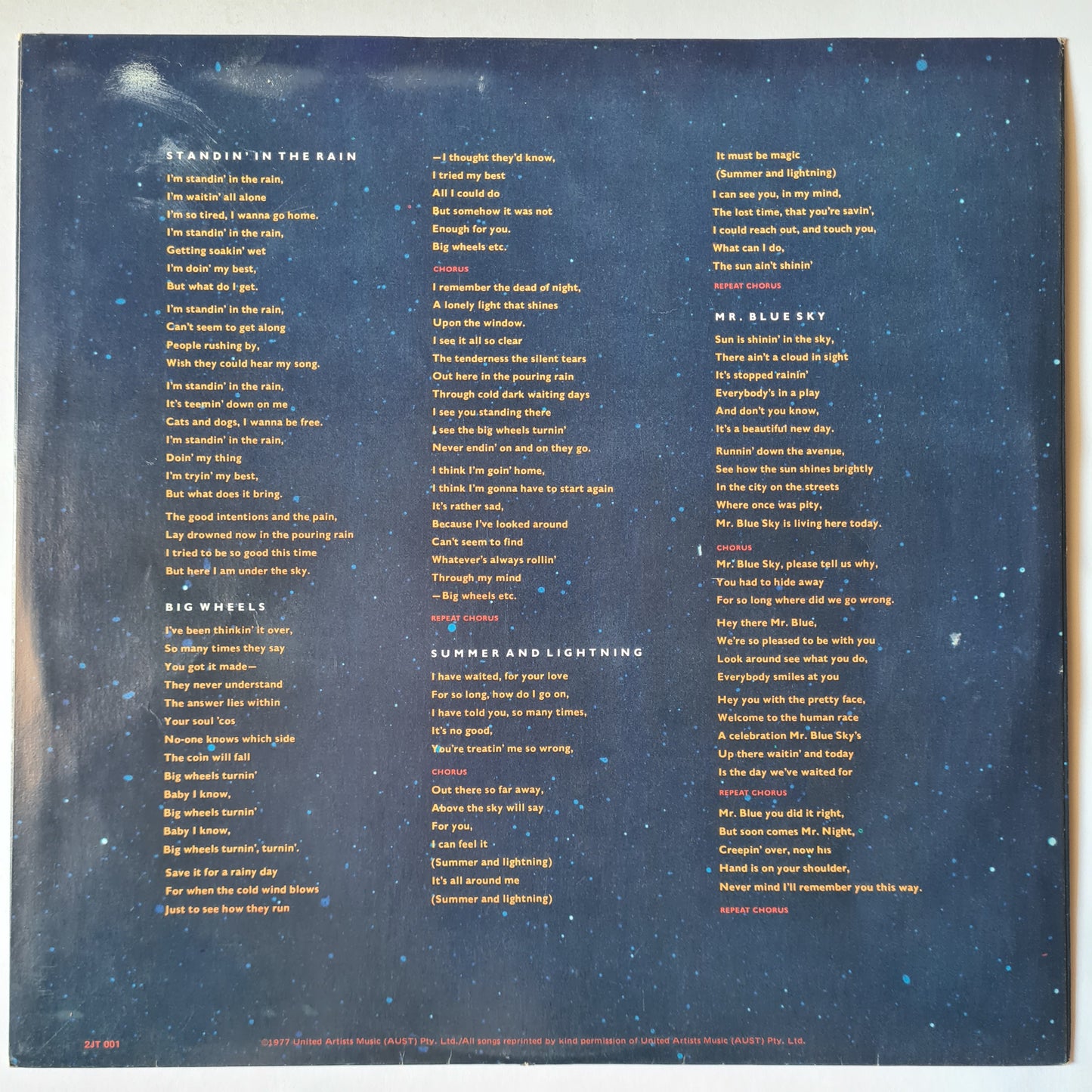 ELO – Out Of The Blue - 1977 (Gatefold) with poster) - Vinyl Record 2LP