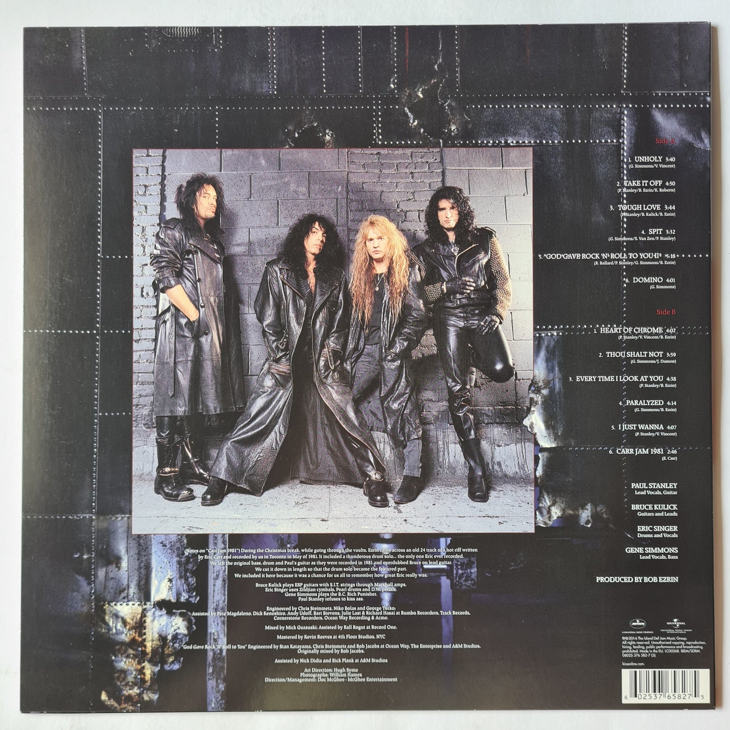 KISS – Revenge - 1992 (2014 Europe Re-Press) - Vinyl Record LP