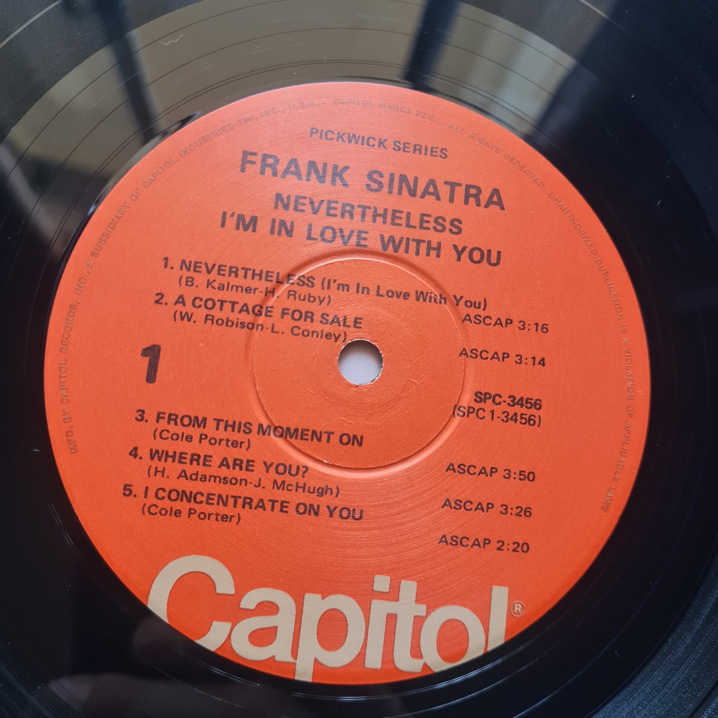 Frank Sinatra - Nevertheless I'm In Love With You -1968 - Vinyl Record LP