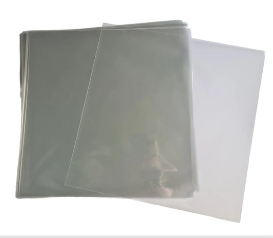 50 Pack- Glossy Crystal 12" Outer Record Sleeves