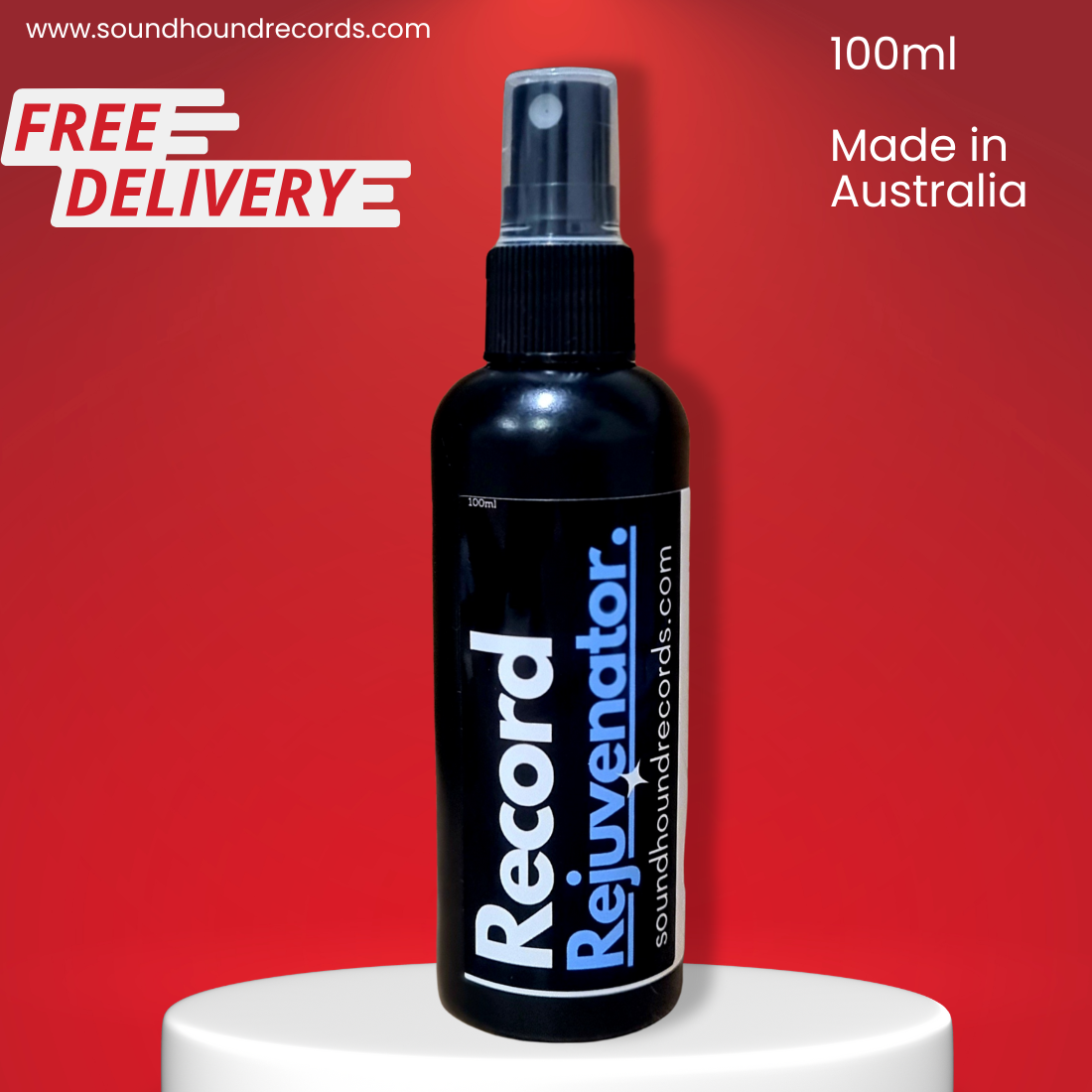 3 Pack Record Rejuvenator: 3 x 100ml Record Cleaning Solution Spray (with microfibre towel) - FREE POSTAGE -
