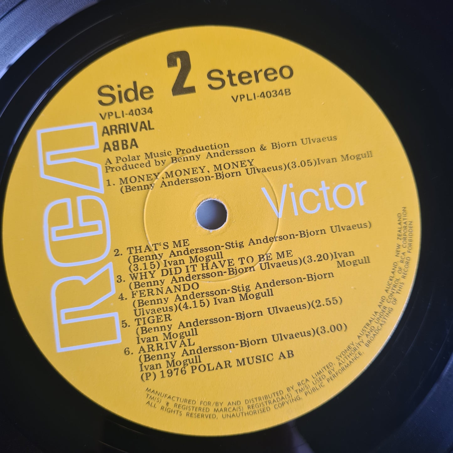 ABBA – Arrival - 1976 (1st New Zealand Pressing) - Vinyl Record LP (non gatefold pressing) - Sound Hound Records