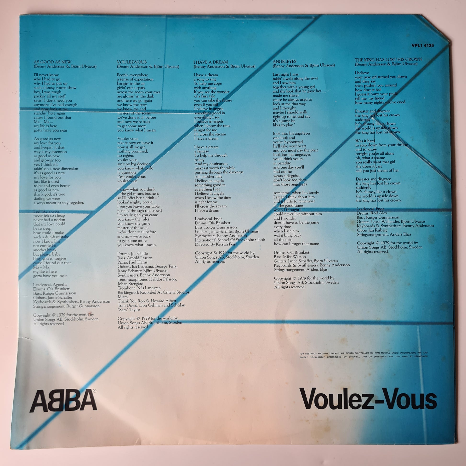 ABBA – Voulez-Vous - 1979 - Vinyl Record LP - Sound Hound Records