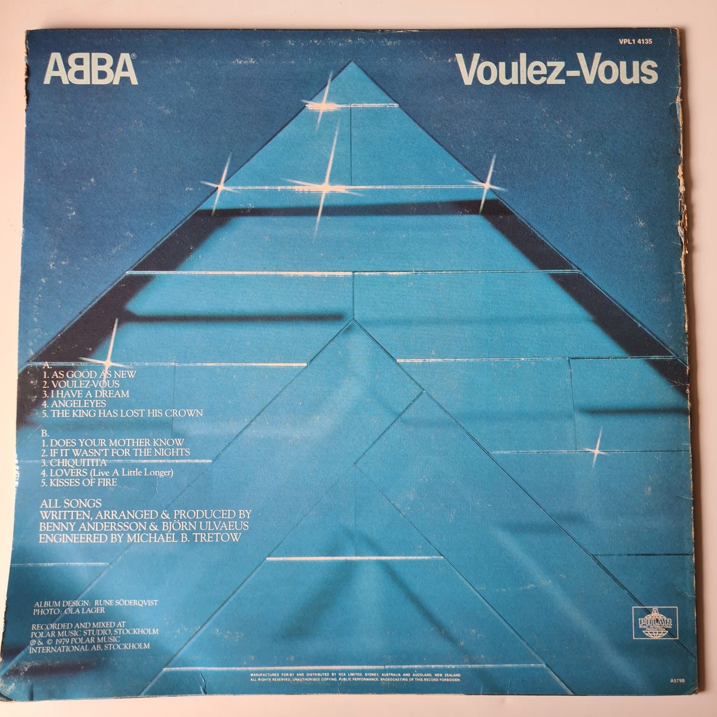 ABBA – Voulez-Vous - 1979 - Vinyl Record LP - Sound Hound Records