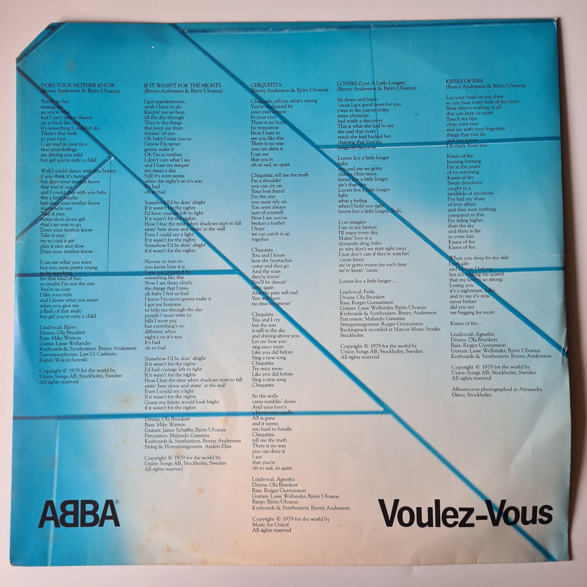 ABBA – Voulez-Vous - 1979 - Vinyl Record LP - Sound Hound Records