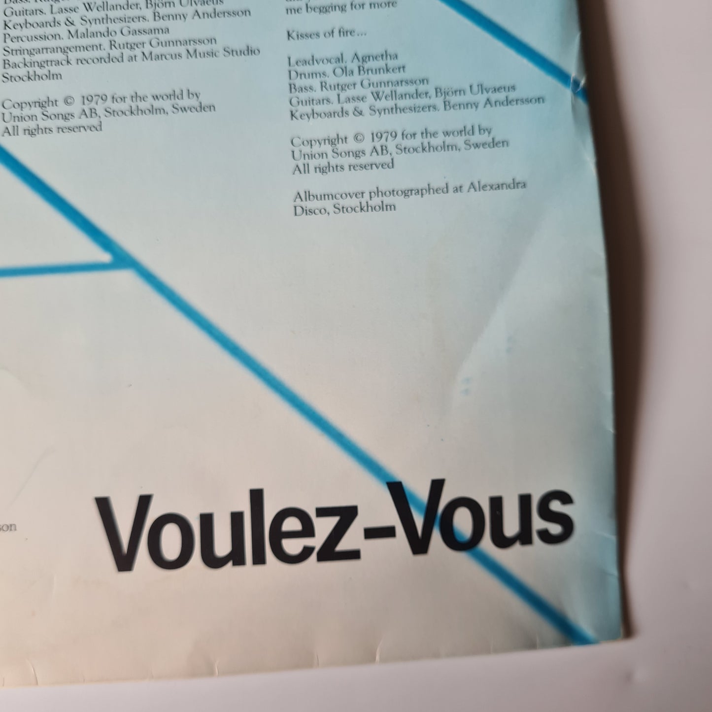 ABBA – Voulez-Vous - 1979 - Vinyl Record LP - Sound Hound Records