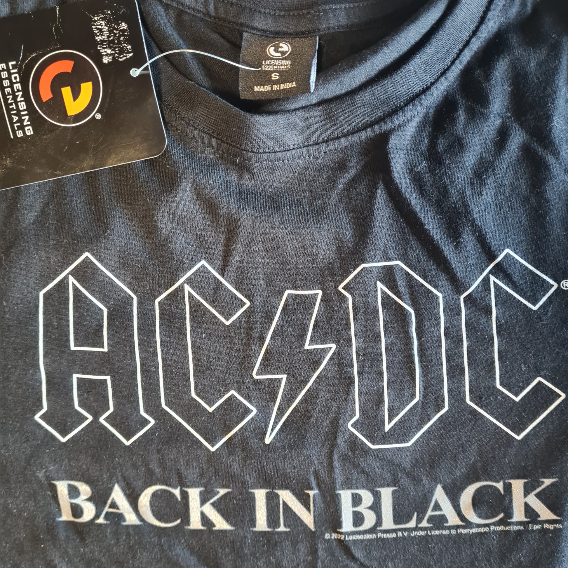 AC/DC | Back In Black | Size Small T-Shirt - Sound Hound Records