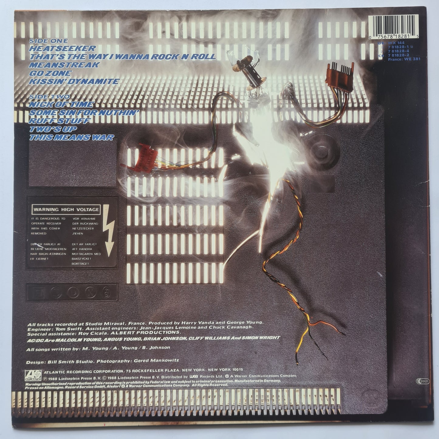 AC/DC – Blow Up Your Video - 1988 European Pressing - Vinyl Record LP - Sound Hound Records