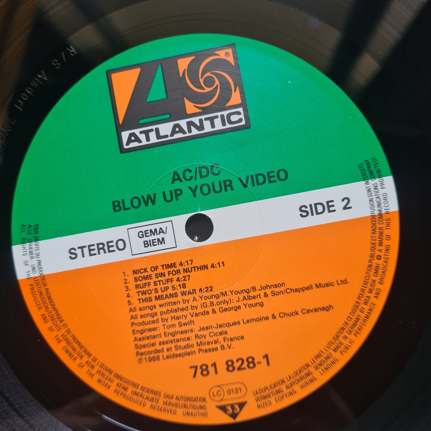 AC/DC – Blow Up Your Video - 1988 European Pressing - Vinyl Record LP - Sound Hound Records