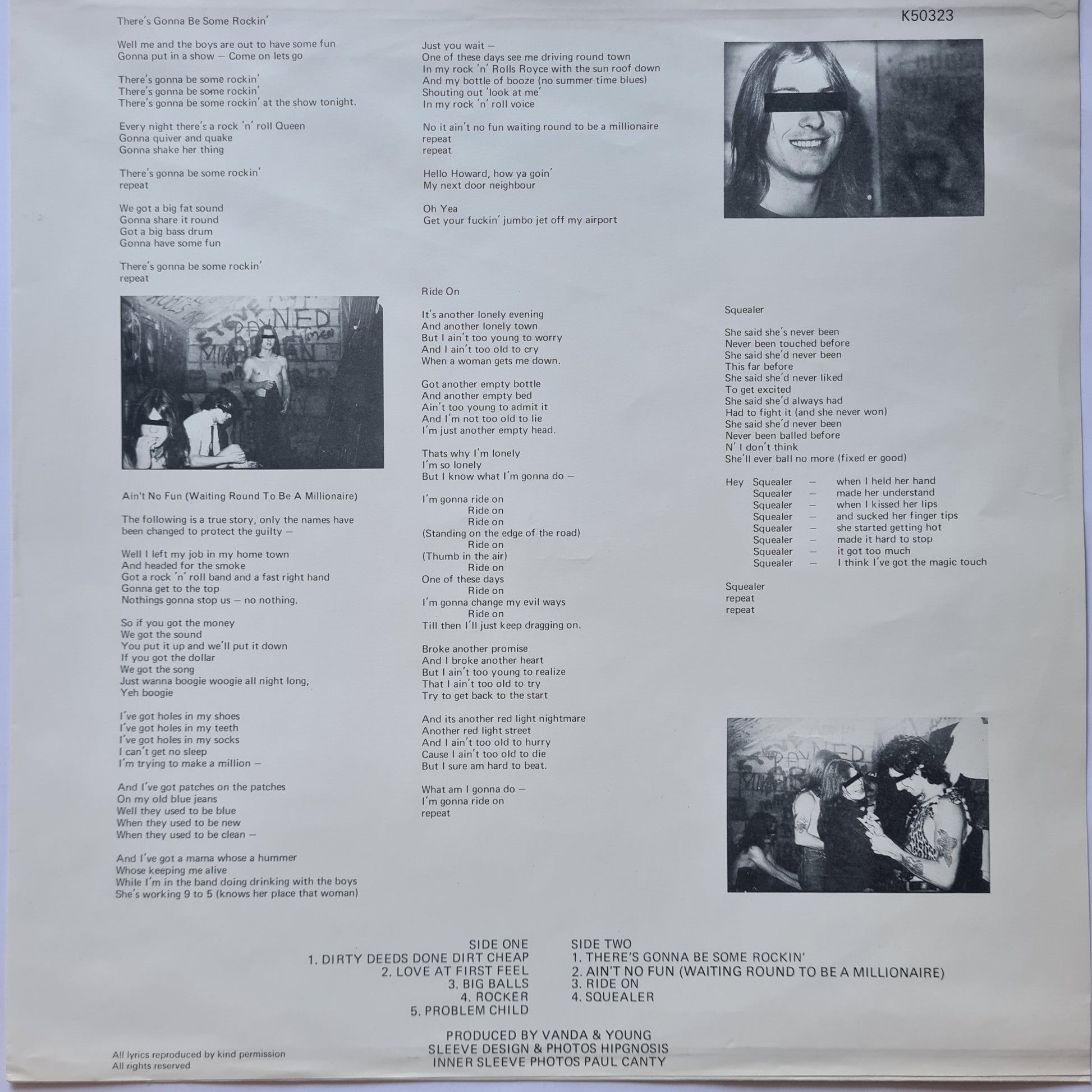 AC/DC – Dirty Deeds Done Dirt Cheap - 1976 (1976 UK Pressing) - Vinyl Record LP (near mint) - Sound Hound Records