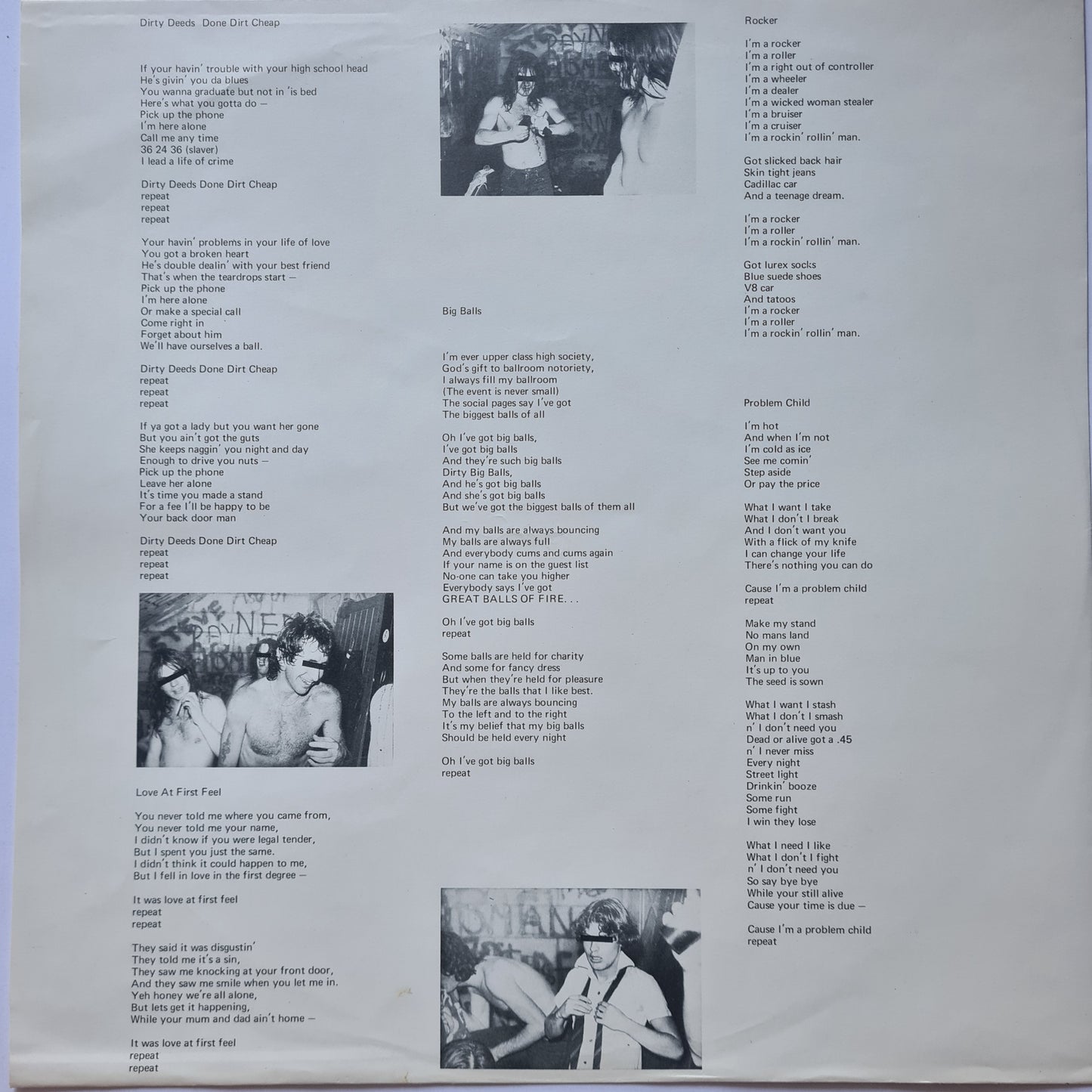AC/DC – Dirty Deeds Done Dirt Cheap - 1976 (1976 UK Pressing) - Vinyl Record LP (near mint) - Sound Hound Records