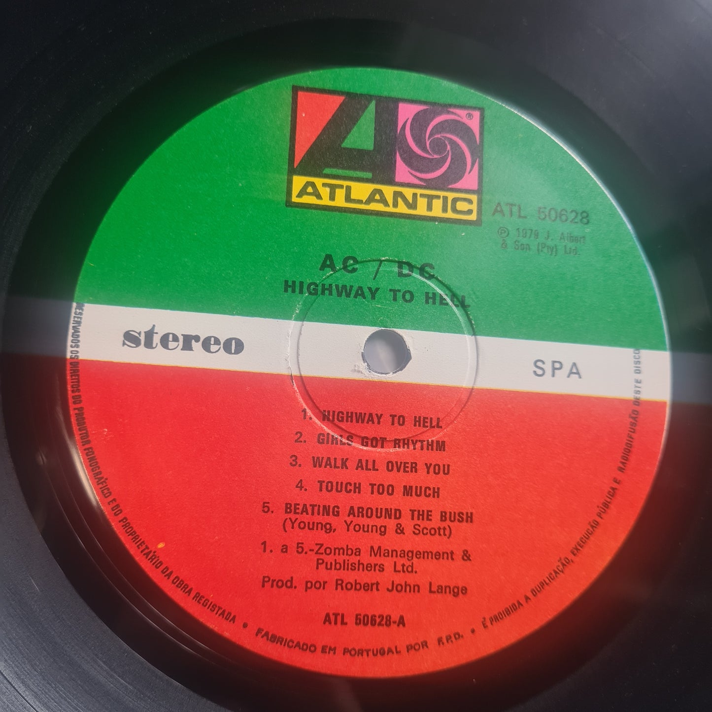 AC/DC – Highway To Hell - 1979 (Portuguese Pressing) - Vinyl Record LP - Sound Hound Records