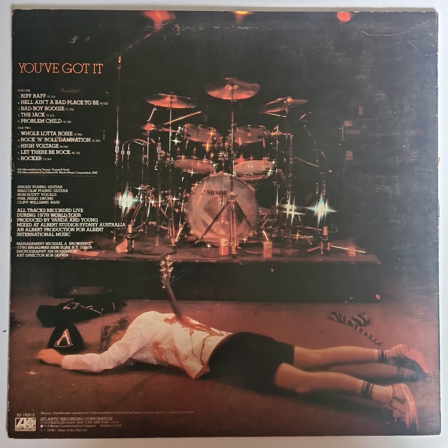 AC/DC – If You Want Blood - 1978 (USA Pressing) - Vinyl Record LP - Sound Hound Records