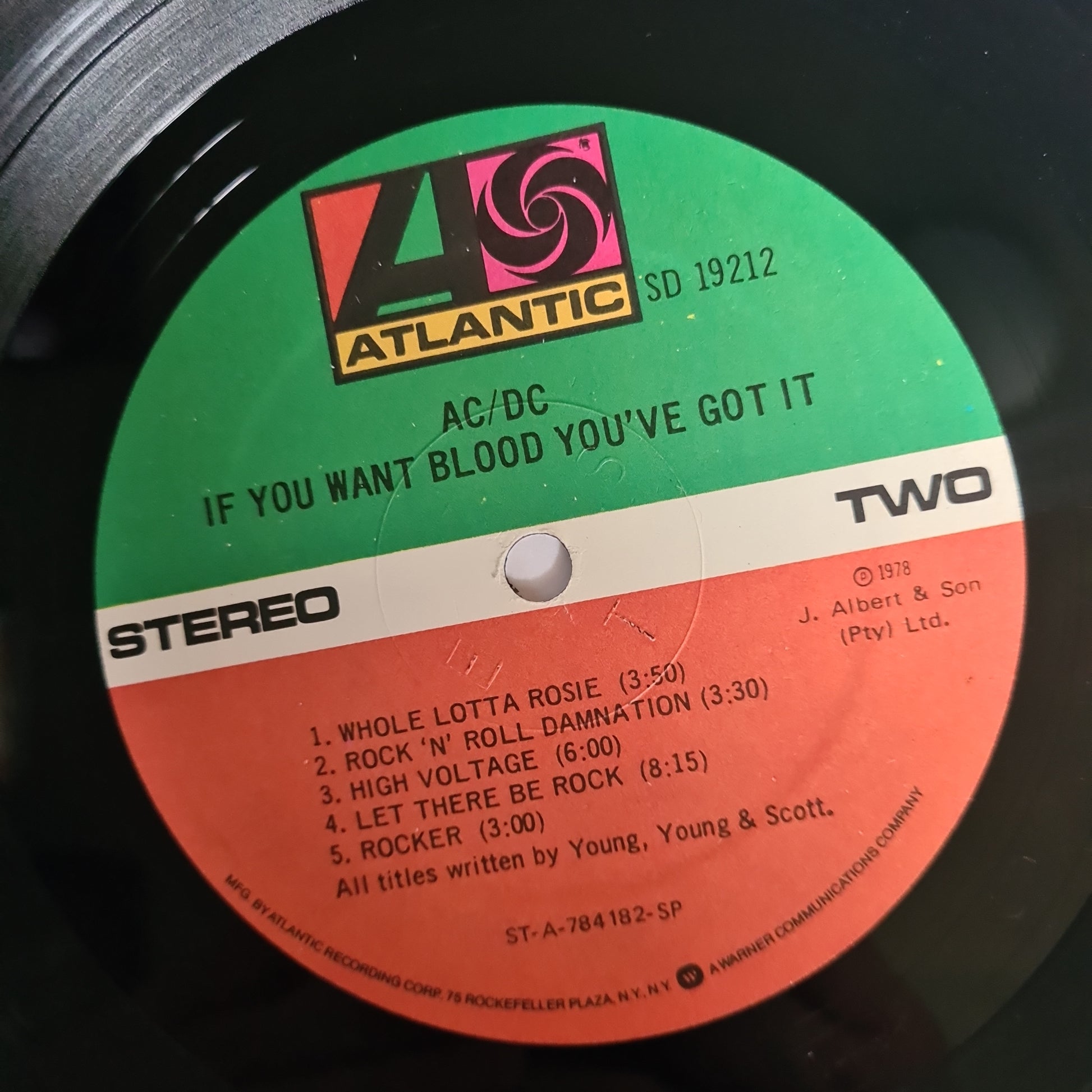 AC/DC – If You Want Blood - 1978 (USA Pressing) - Vinyl Record LP - Sound Hound Records
