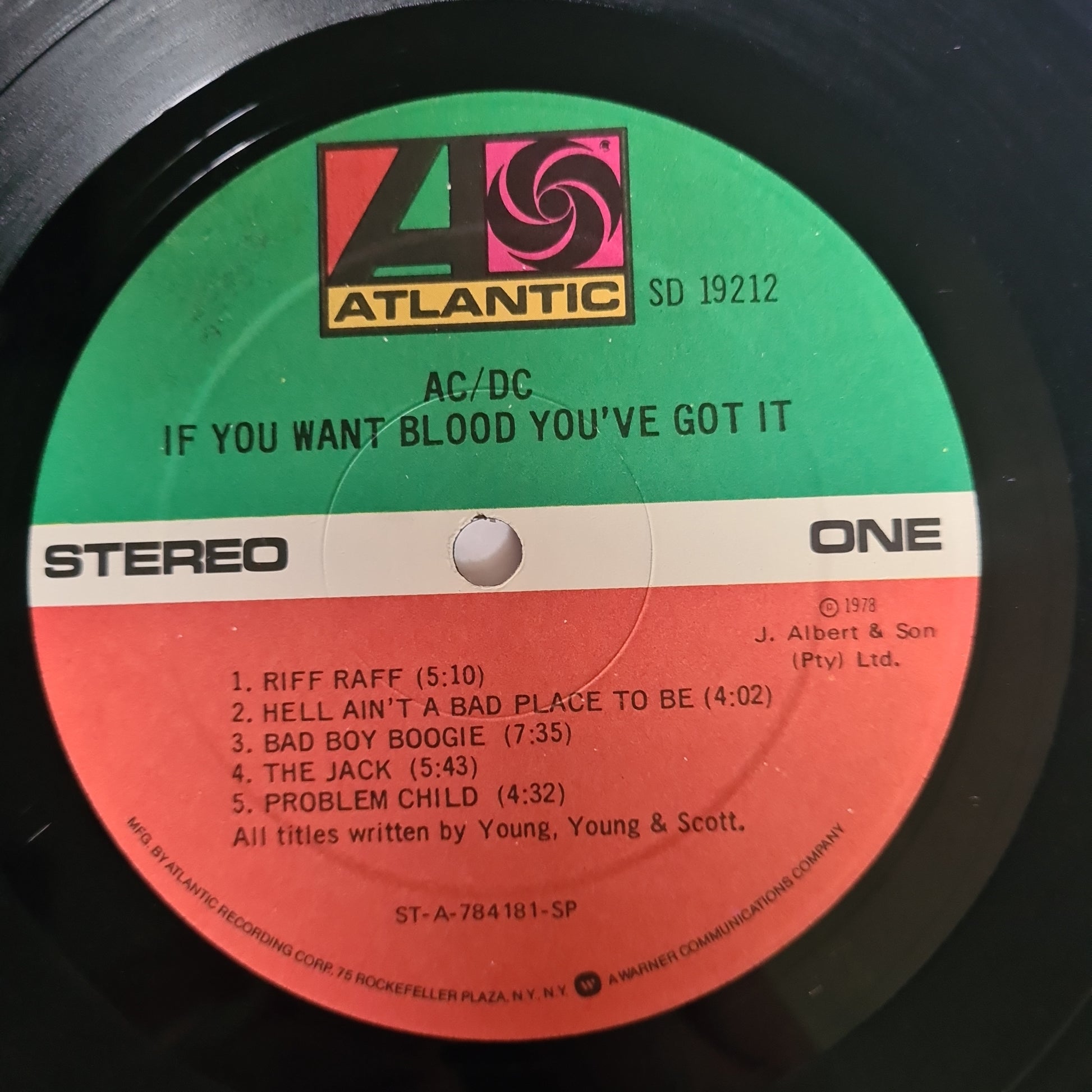 AC/DC – If You Want Blood - 1978 (USA Pressing) - Vinyl Record LP - Sound Hound Records