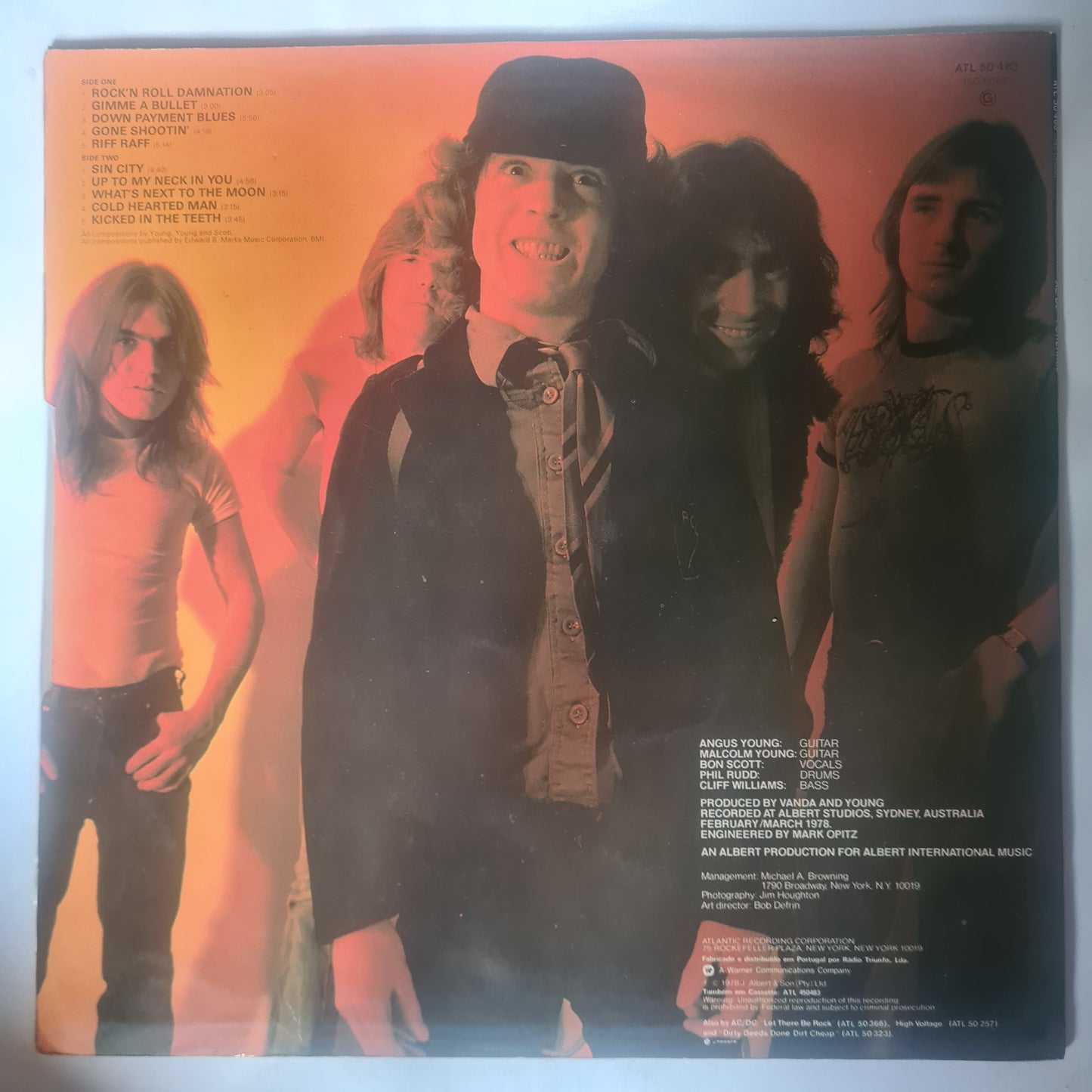 AC/DC – Powerage - 1978 (Portuguese Pressing) - Vinyl Record LP - Sound Hound Records