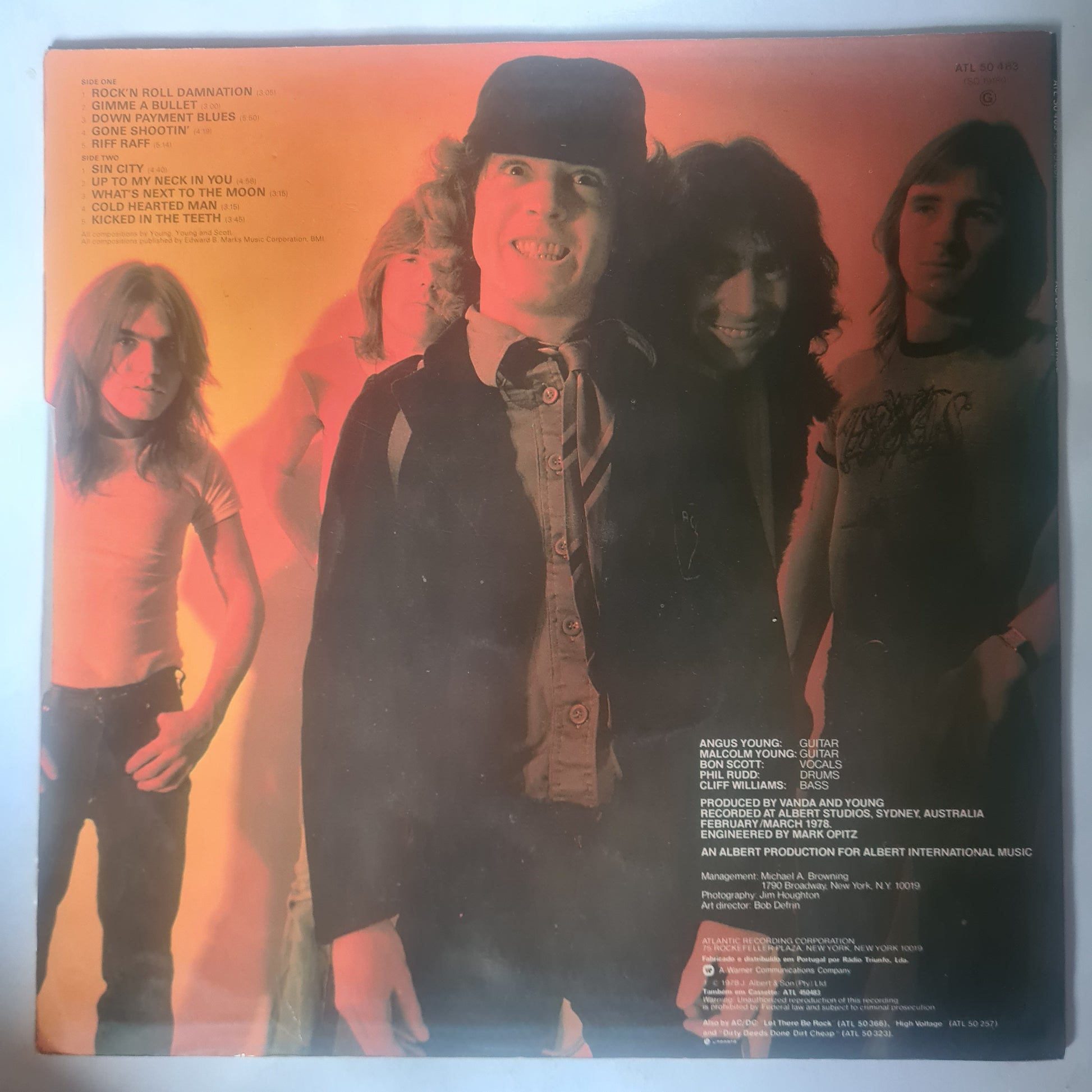 AC/DC – Powerage - 1978 (Portuguese Pressing) - Vinyl Record LP - Sound Hound Records