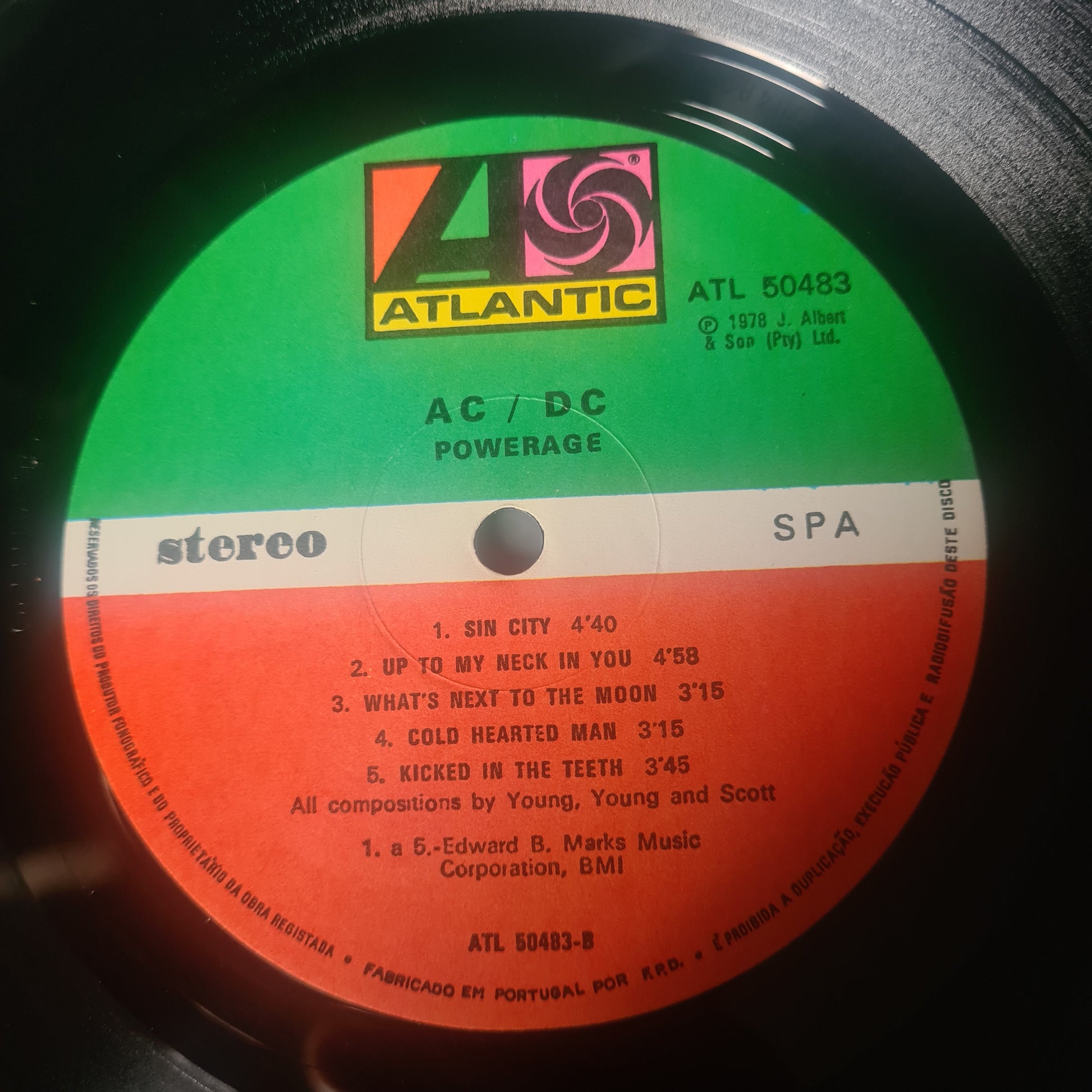 AC/DC – Powerage - 1978 (Portuguese Pressing) - Vinyl Record LP - Sound Hound Records