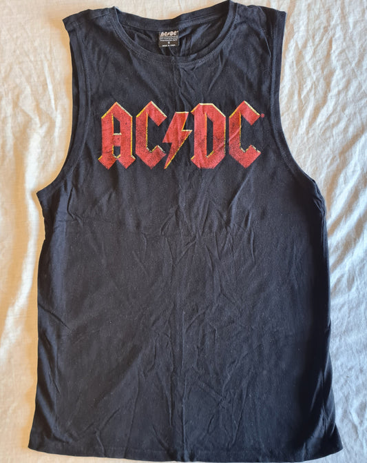AC/DC | Red Logo | Size Small Sleeveless Shirt - Sound Hound Records