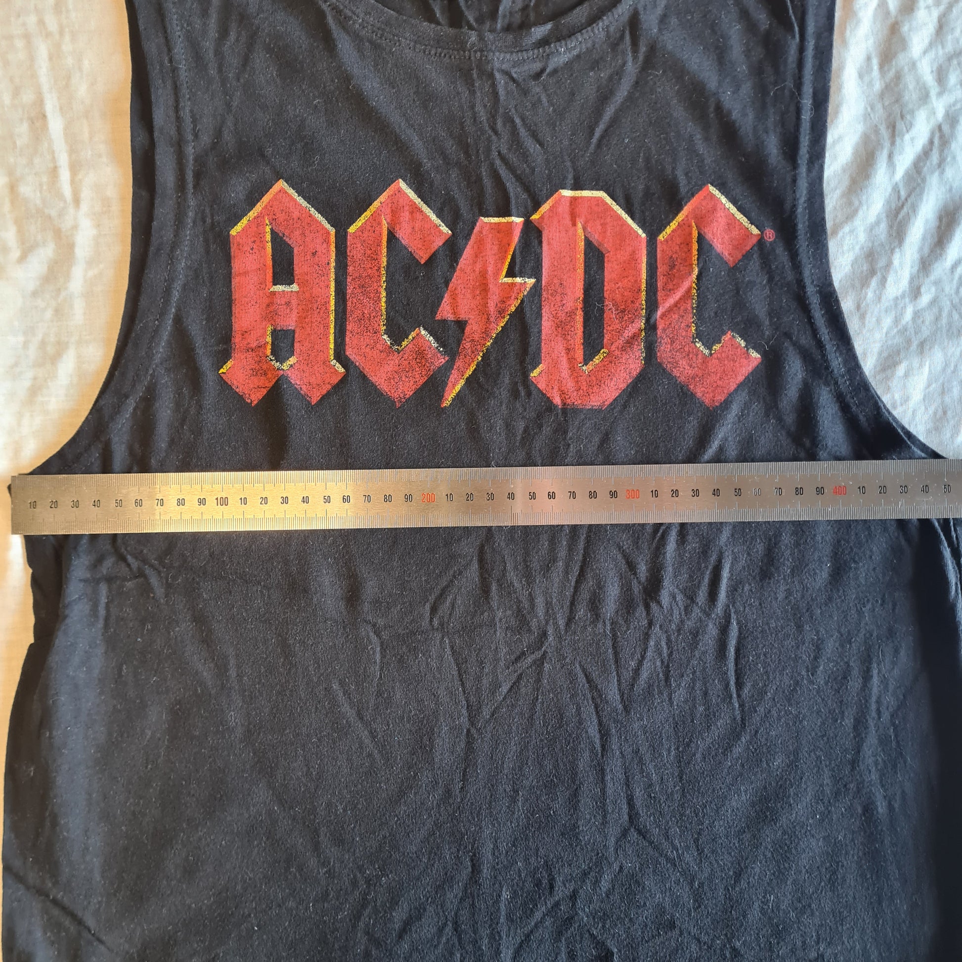 AC/DC | Red Logo | Size Small Sleeveless Shirt - Sound Hound Records