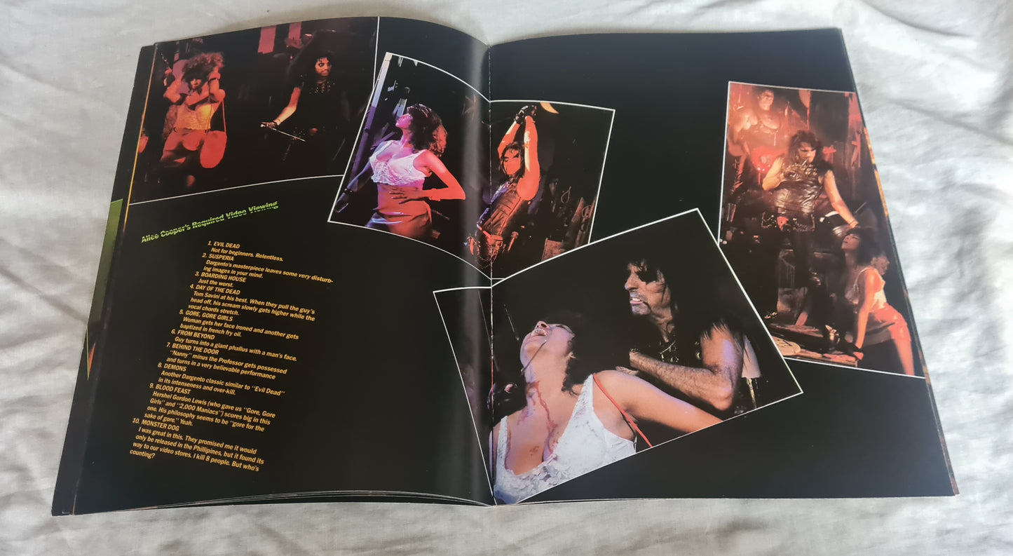 ALICE COOPER- 1987 RAISE YOUR FIST AND YELL TOUR - TOUR BOOK- PROGRAM - Sound Hound Records