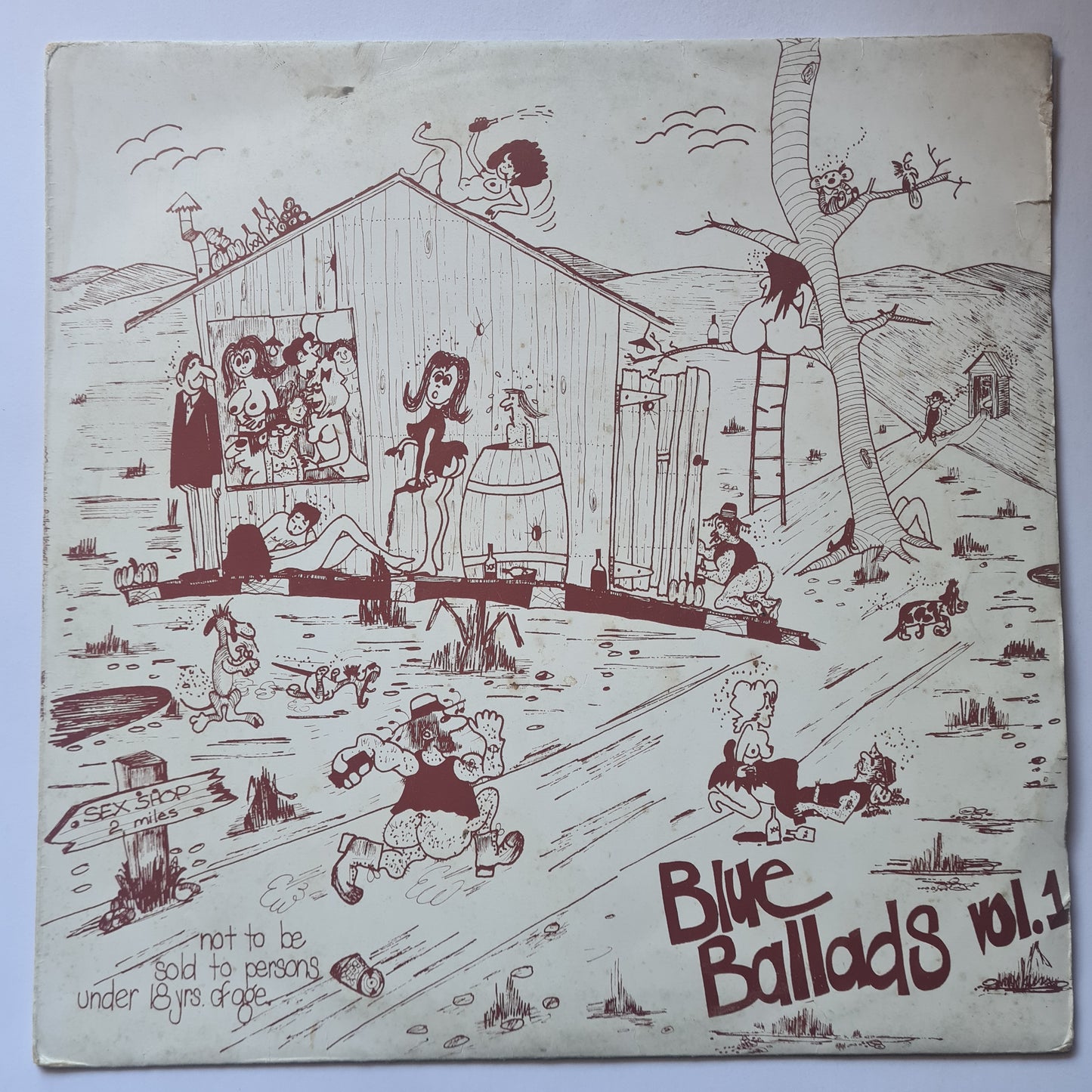 ARGUS TUFT - BLUE BALLADS VOL.1 (RARE AUSTRALIAN 18+ COMEDY ALBUM) - Vinyl Record LP - Sound Hound Records