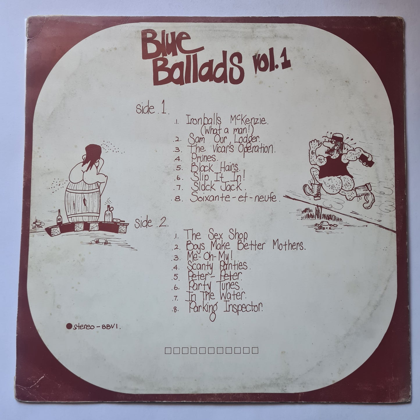 ARGUS TUFT - BLUE BALLADS VOL.1 (RARE AUSTRALIAN 18+ COMEDY ALBUM) - Vinyl Record LP - Sound Hound Records