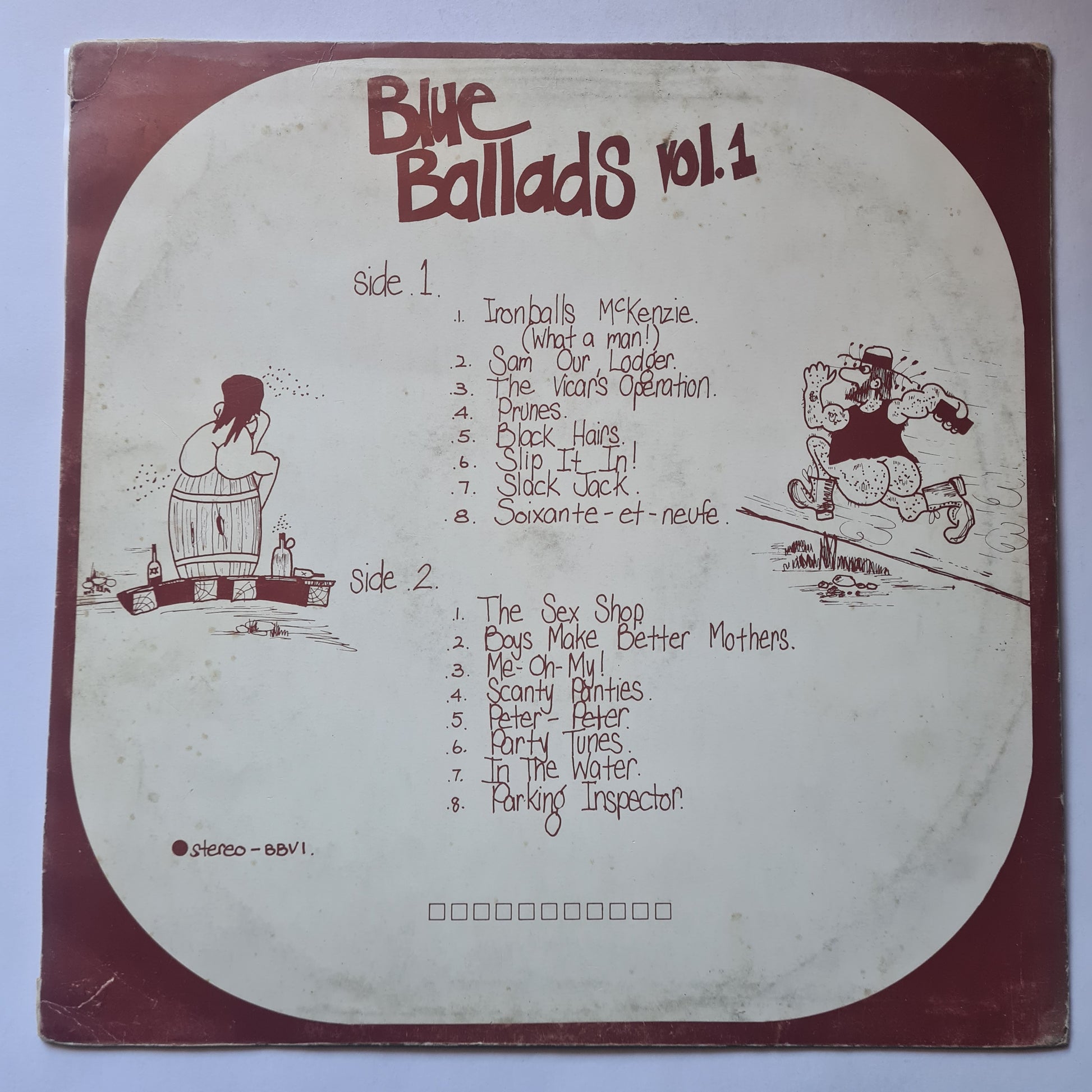 ARGUS TUFT - BLUE BALLADS VOL.1 (RARE AUSTRALIAN 18+ COMEDY ALBUM) - Vinyl Record LP - Sound Hound Records