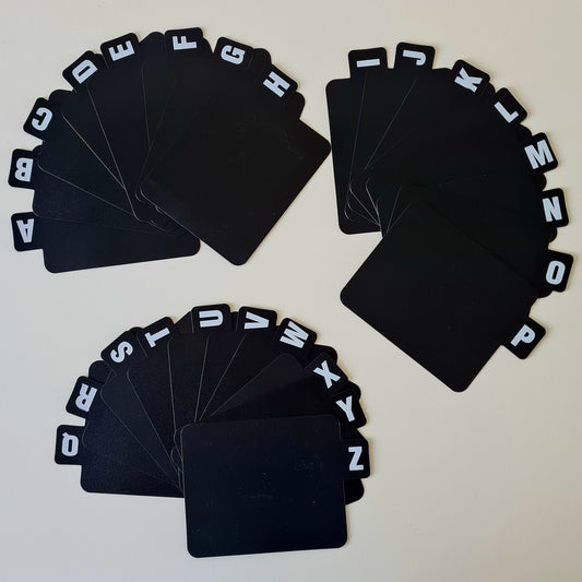 A–Z Plastic CD Dividers (26 Pieces) – Alphabetical CD Organiser Tabs - Free Postage