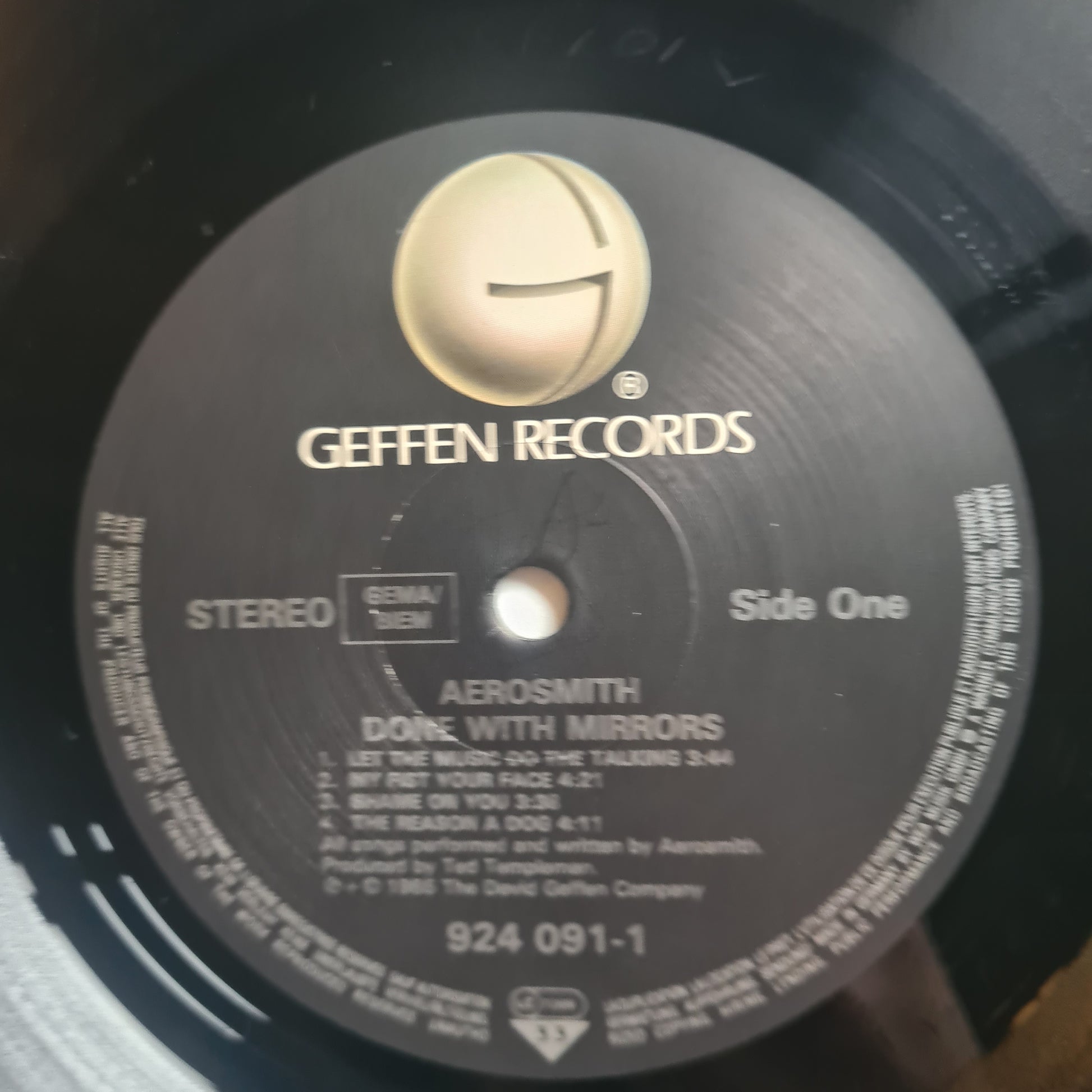 Aerosmith – Done With Mirrors - 1985 - Vinyl Record LP - Sound Hound Records