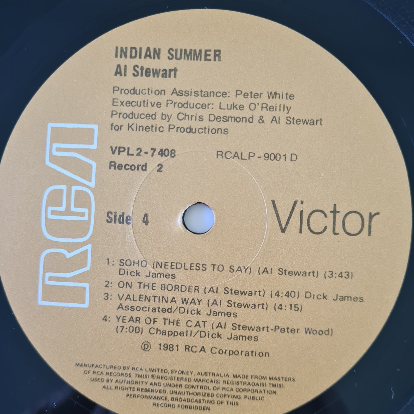 Al Stewart – Live Indian Summer - 1981 - Vinyl Record 2LP - Sound Hound Records