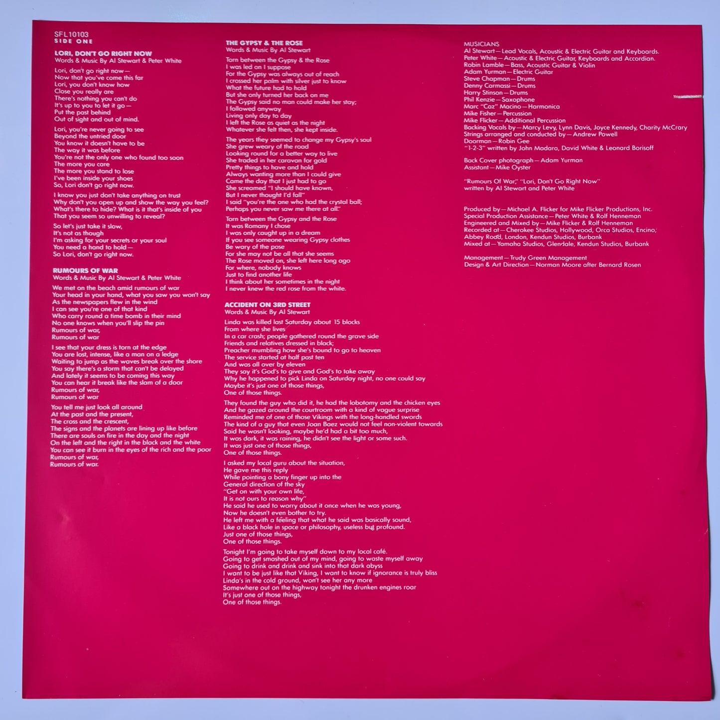 Al Stewart – Russians & Americans - 1984 - Vinyl Record LP (near mint) - Sound Hound Records