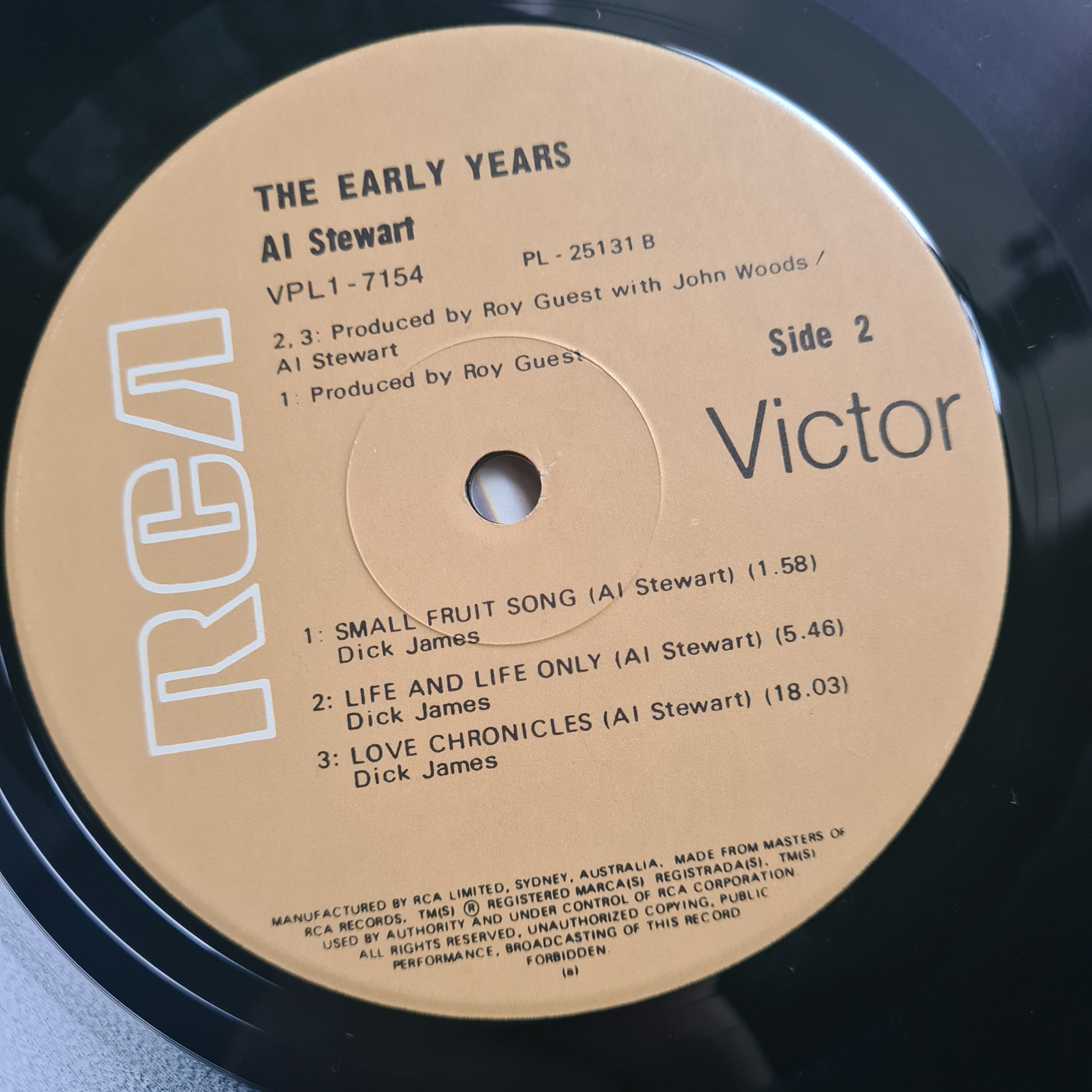 Al Stewart – The Early Years- 1978  - Vinyl Record LP - Sound Hound Records