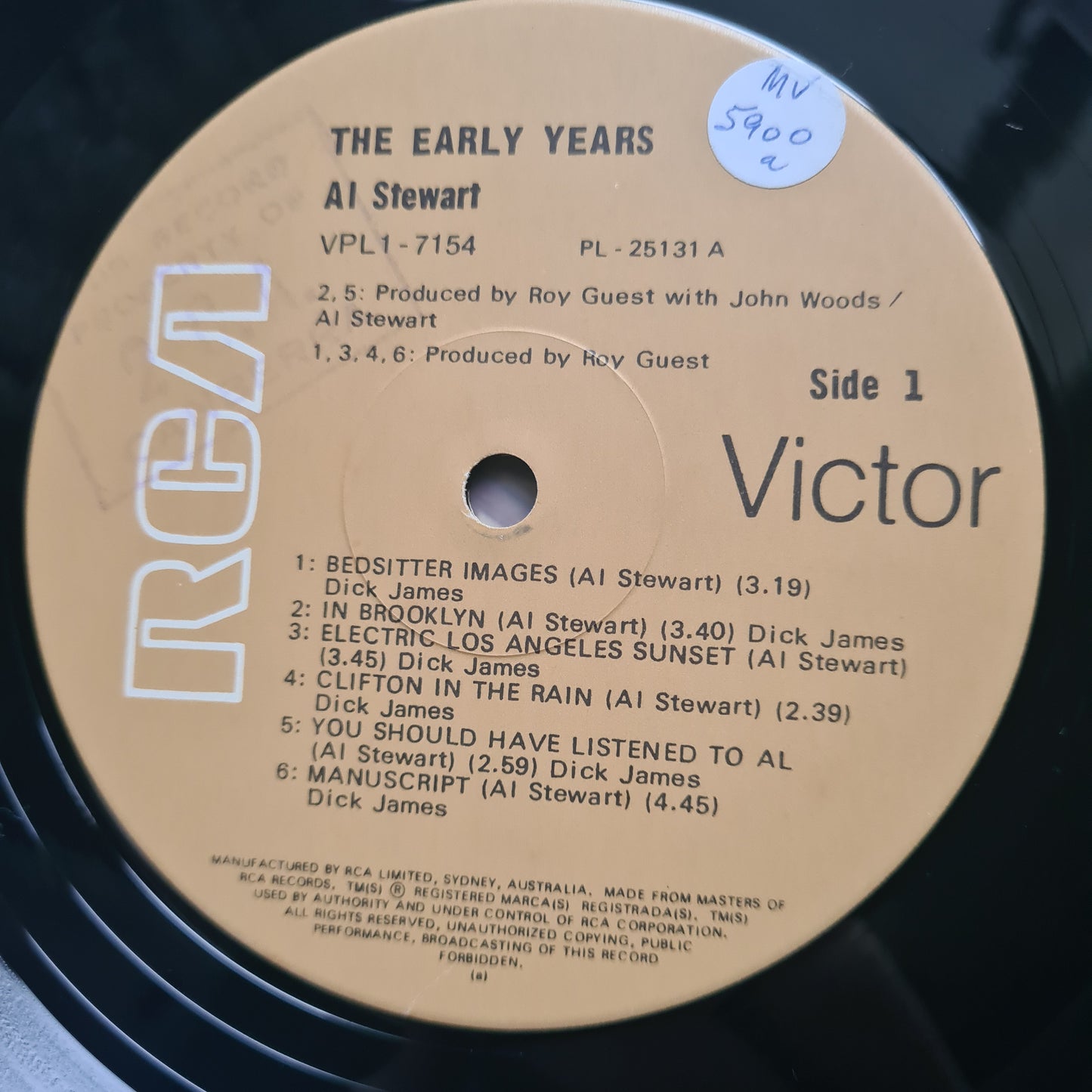 Al Stewart – The Early Years- 1978  - Vinyl Record LP - Sound Hound Records