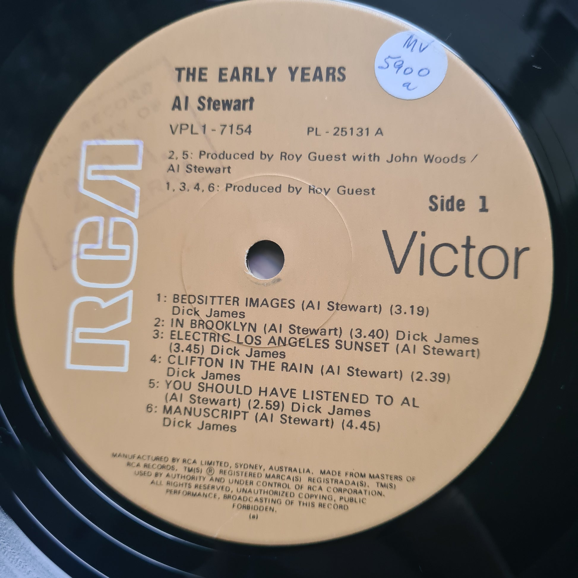 Al Stewart – The Early Years- 1978  - Vinyl Record LP - Sound Hound Records