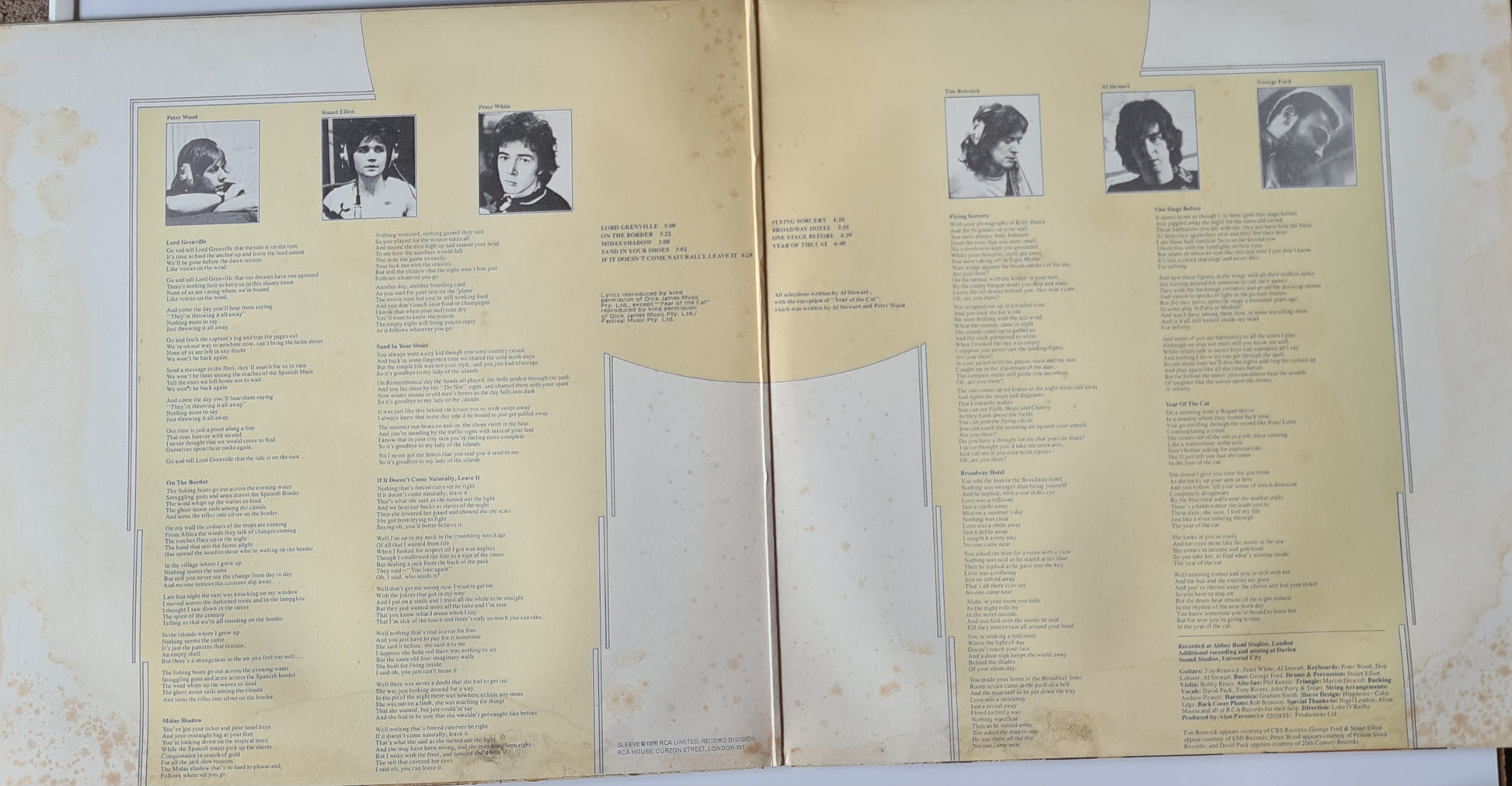Al Stewart – Year Of The Cat - 1976 (Gatefold Australian Pressing) - Vinyl Record LP (near mint) - Sound Hound Records