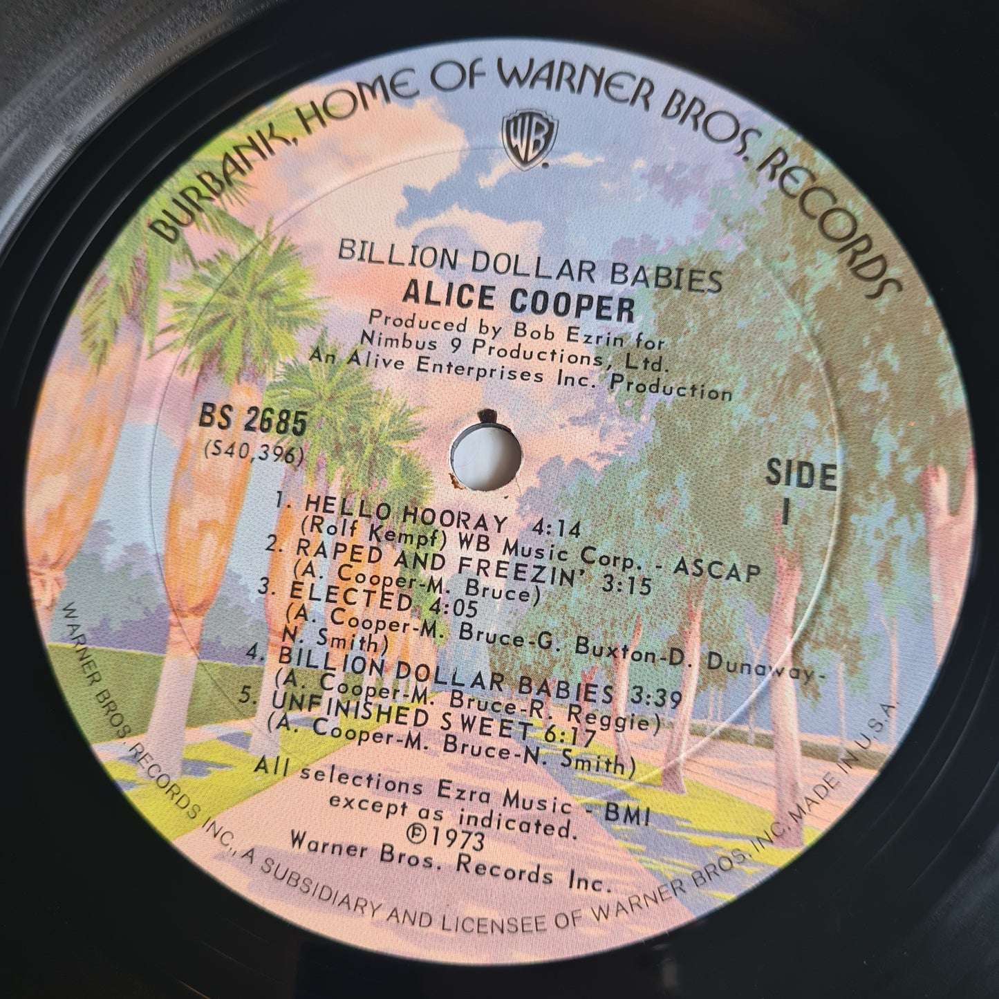 Alice Cooper – Billion Dollar Babies - 1973 (1975 USA Pressing) - Vinyl Record LP - Sound Hound Records
