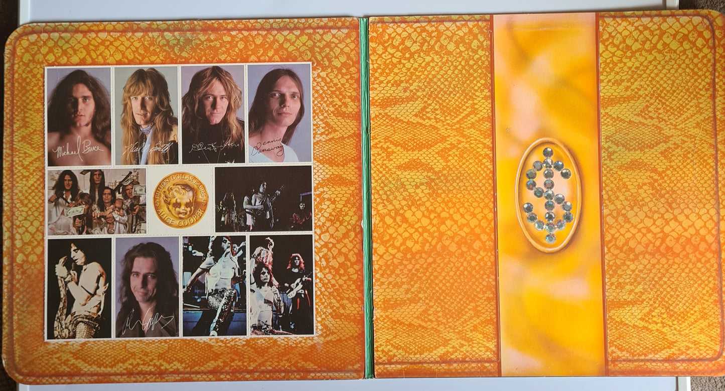 Alice Cooper – Billion Dollar Babies - 1973 (1975 USA Pressing) - Vinyl Record LP - Sound Hound Records
